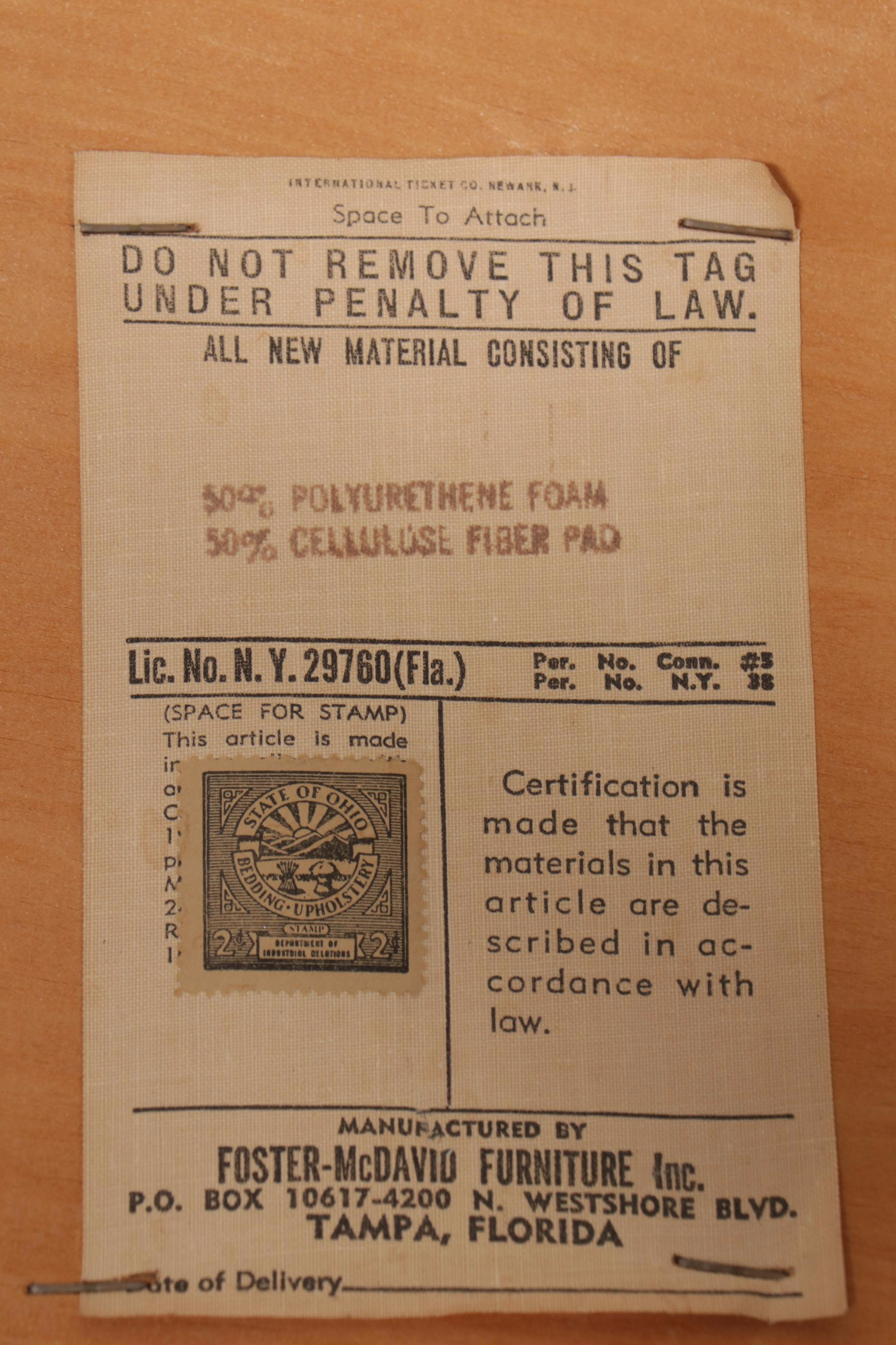 Mid Century Modern Dining Set with Four Foster-McDavid Walnut Chairs