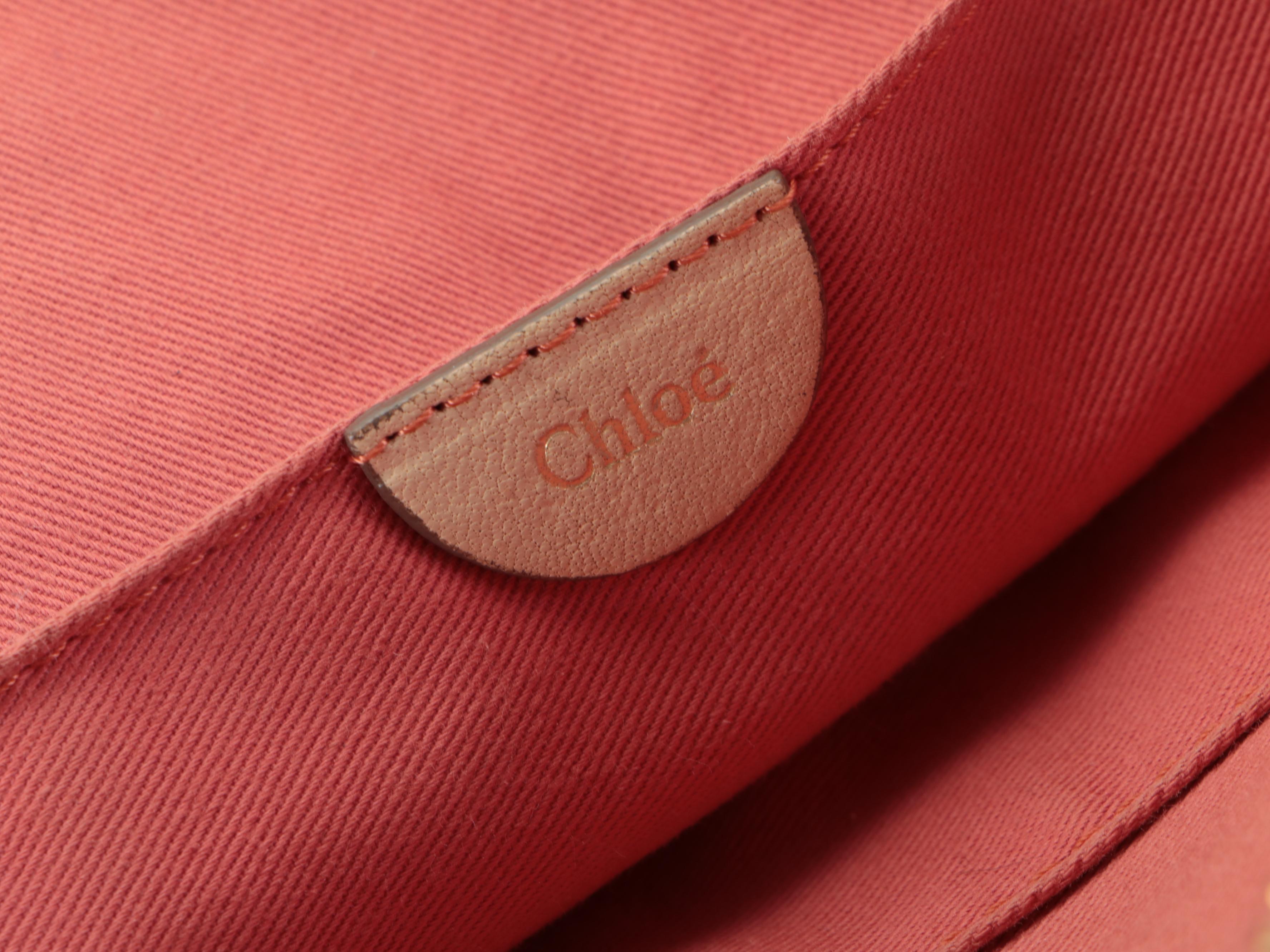 Chloé  Angie Mini Two-Way Tote in Beige Leather