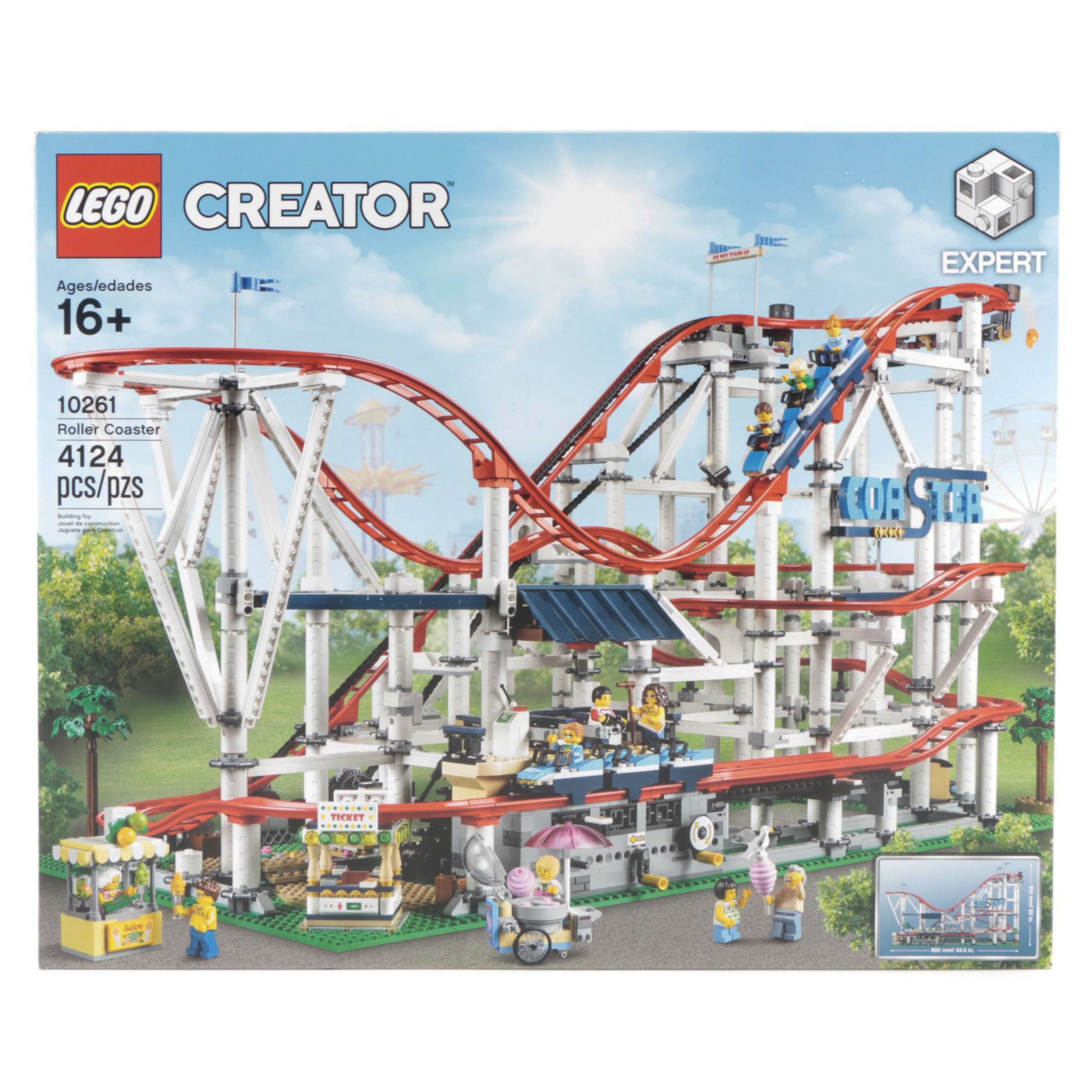 LEGO Creator Expert Level "Roller Coaster" Set, 2018