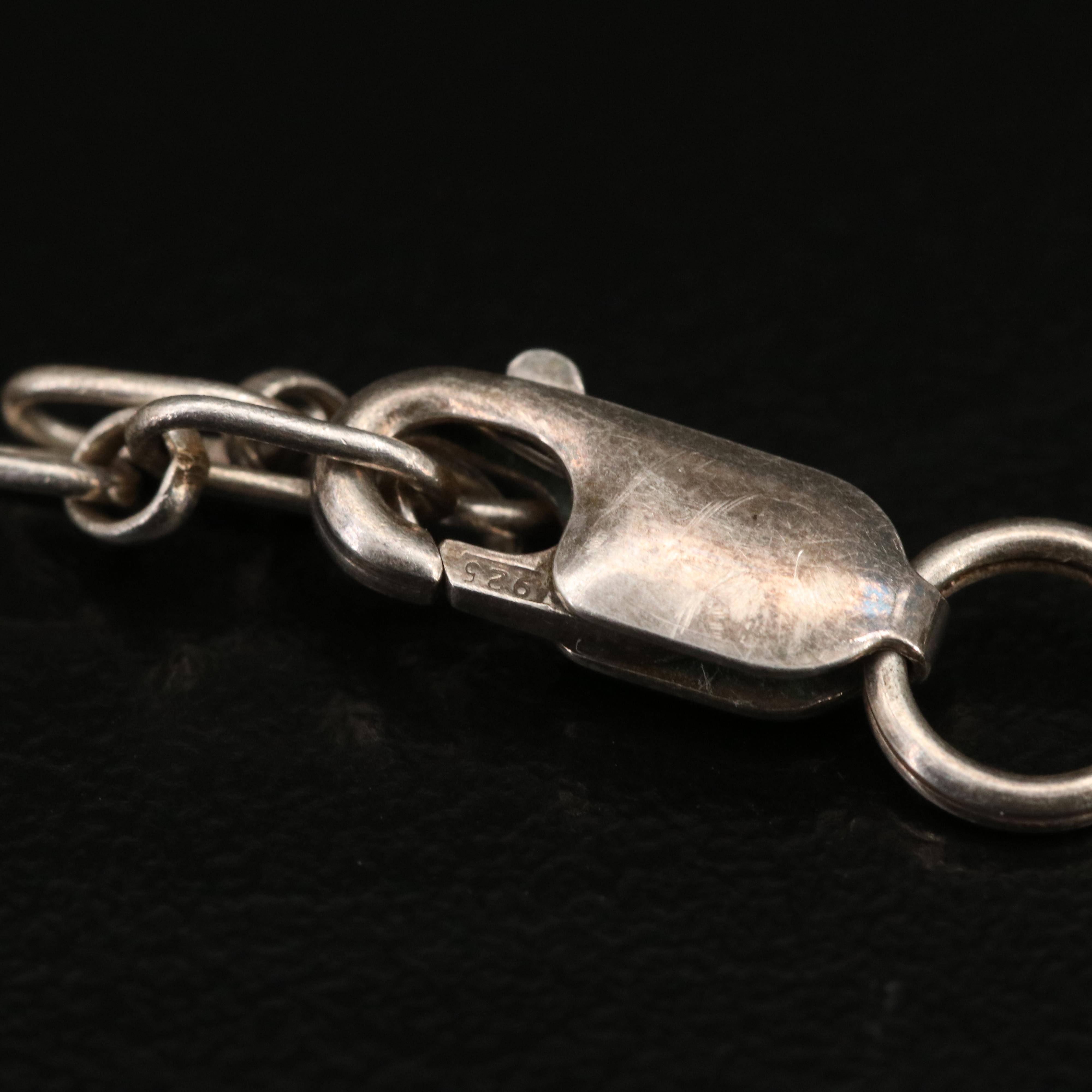 Carolyn Pollack Sterling Copal and Mother of Pearl Squash Blossom Necklace