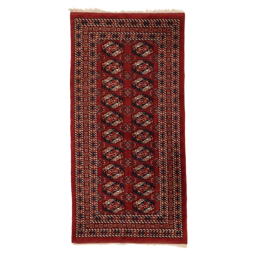 3'1 x 6'3 Hand-Knotted Afghan Turkmen Area Rug