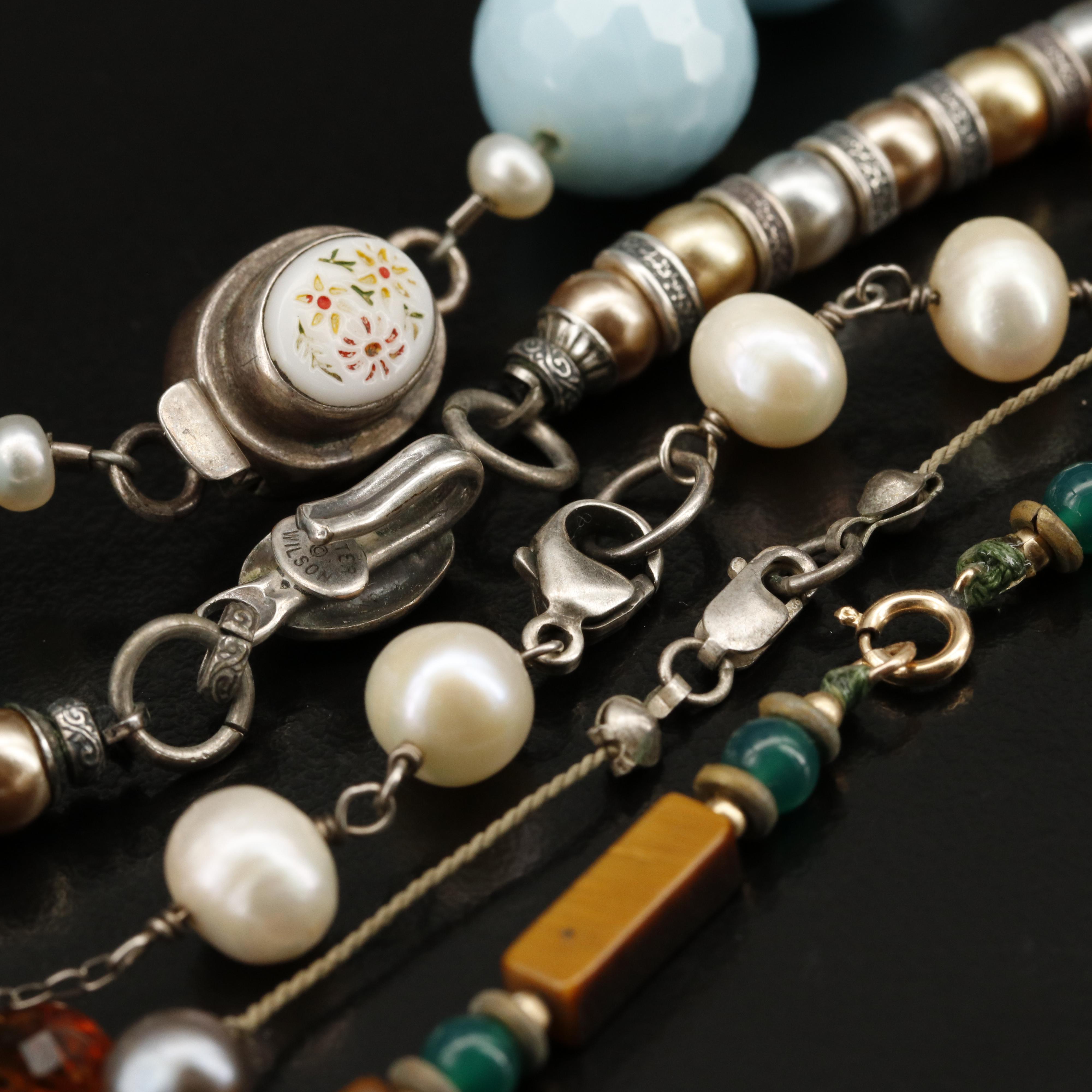 Dexter Wilson Featured with Sterling, Gold-Filled and Gemstone Necklaces