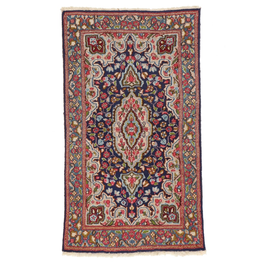 2'10 x 5'1 Hand-Knotted Persian Kerman Accent Rug