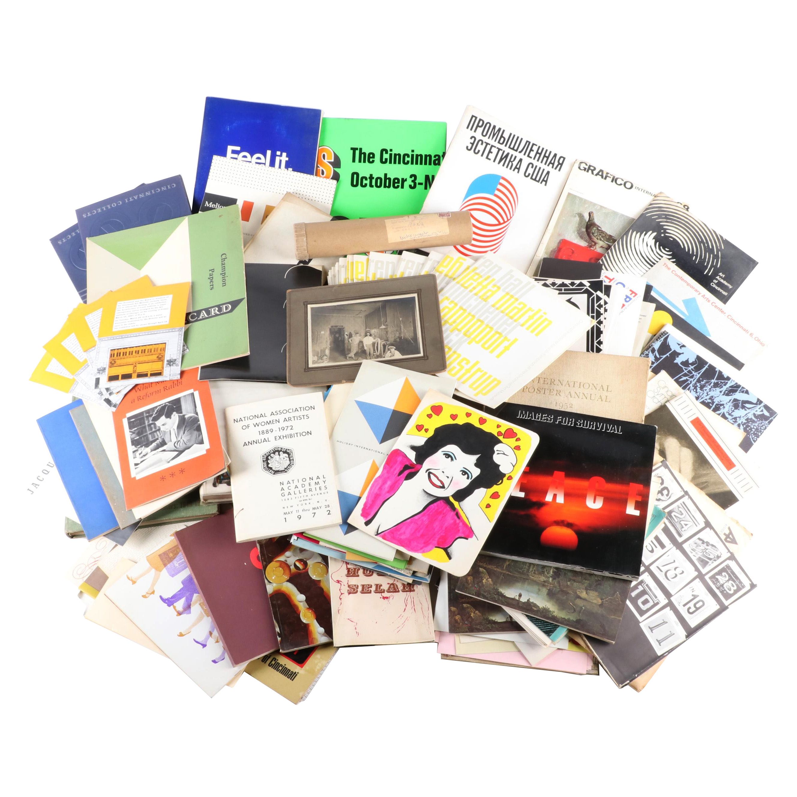 Noel Martin Designed Posters and Booklets with Other Art Books and Ephemera