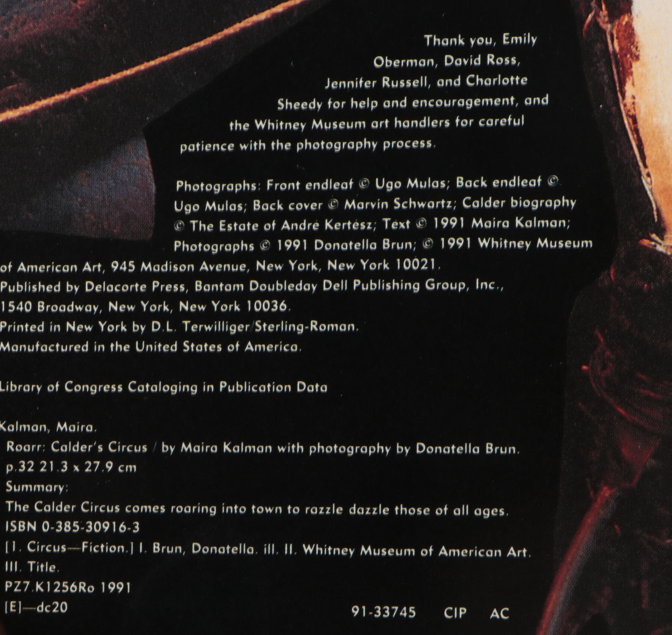 Calder Mobile Art Books