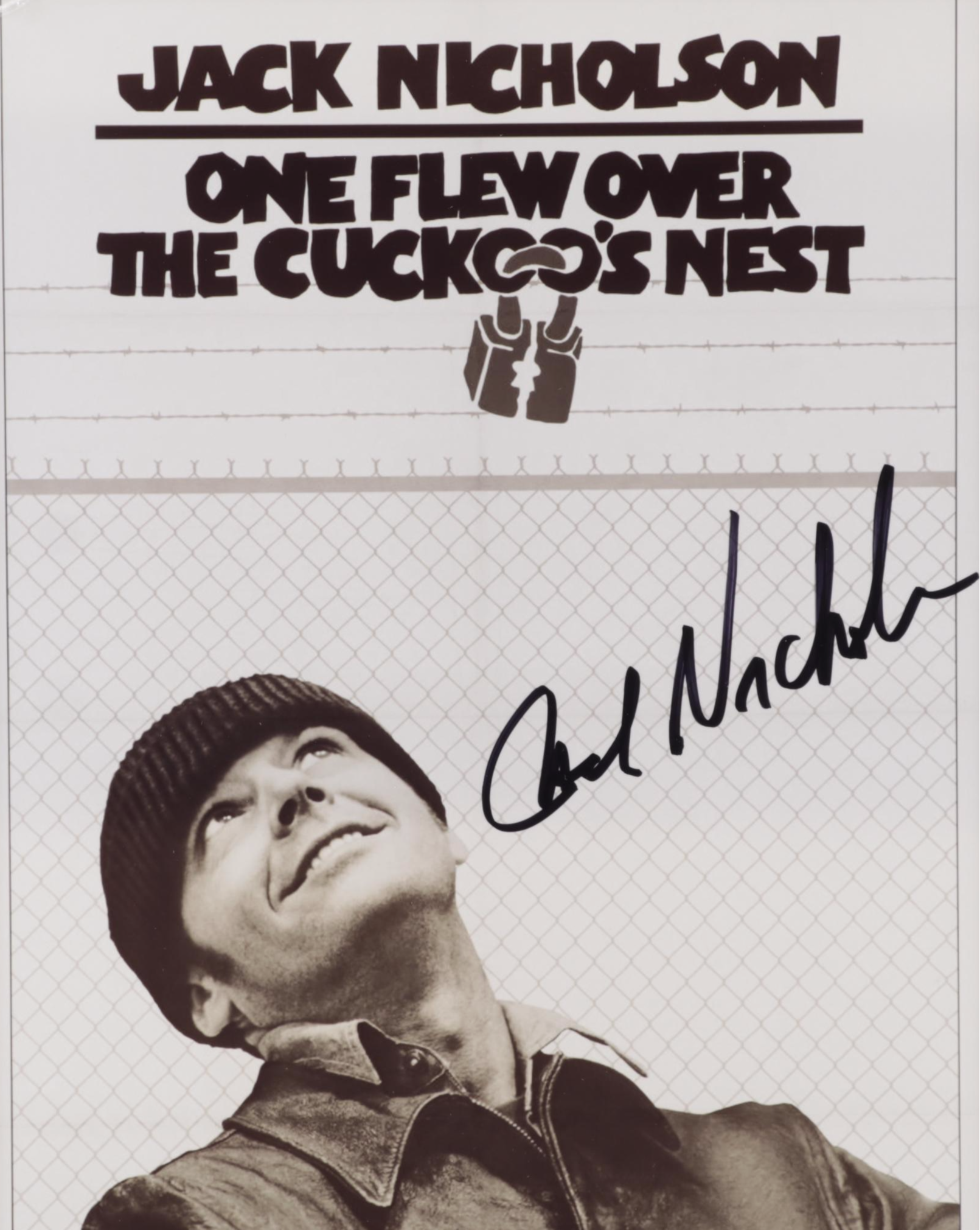 Jack Nicholson "Randle McMurphy" Signed "One Flew Over the Cuckoo's Nest Print