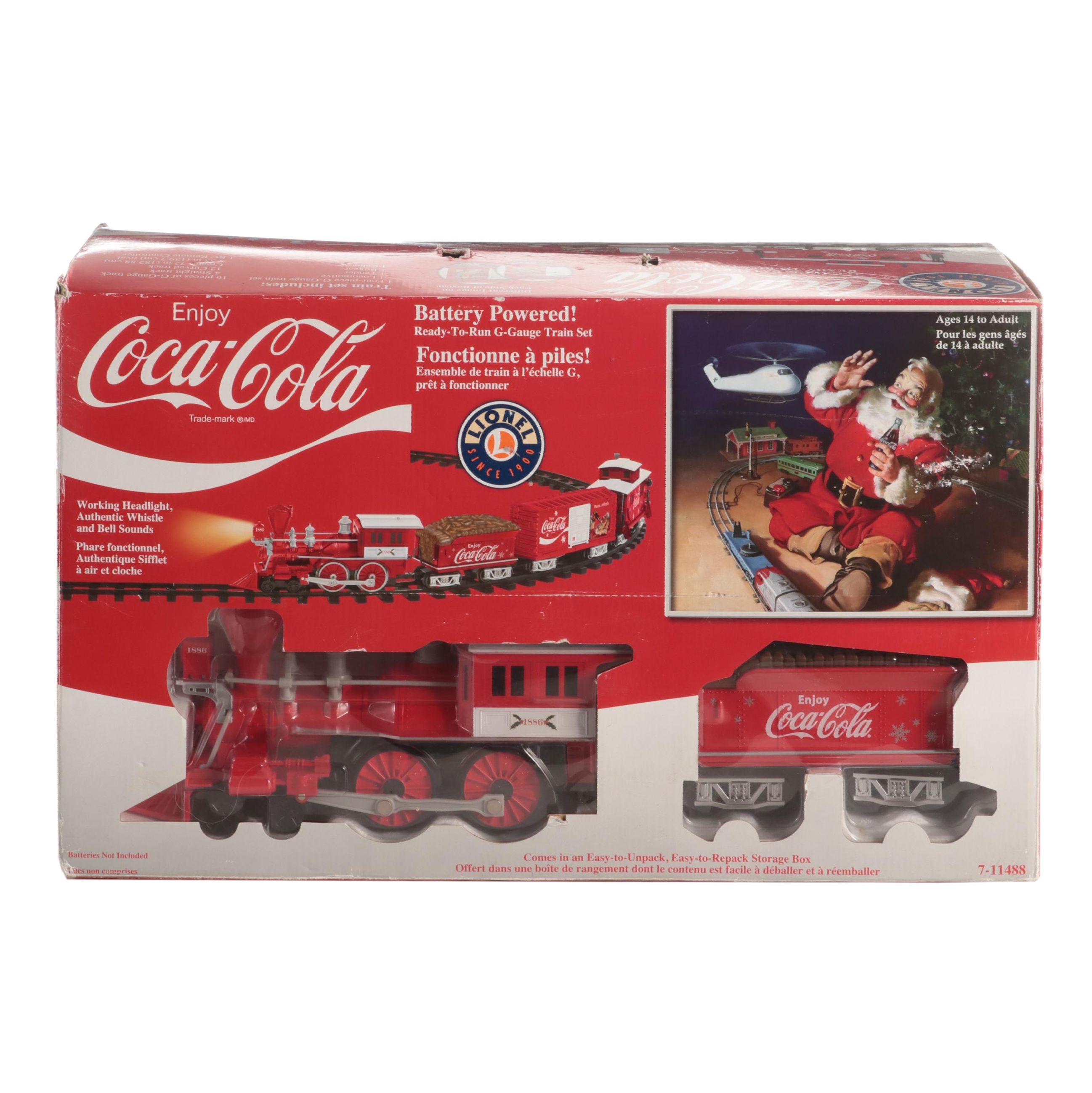 Lionel Coca-Cola G Scale Model Railroad Train Set, 2014