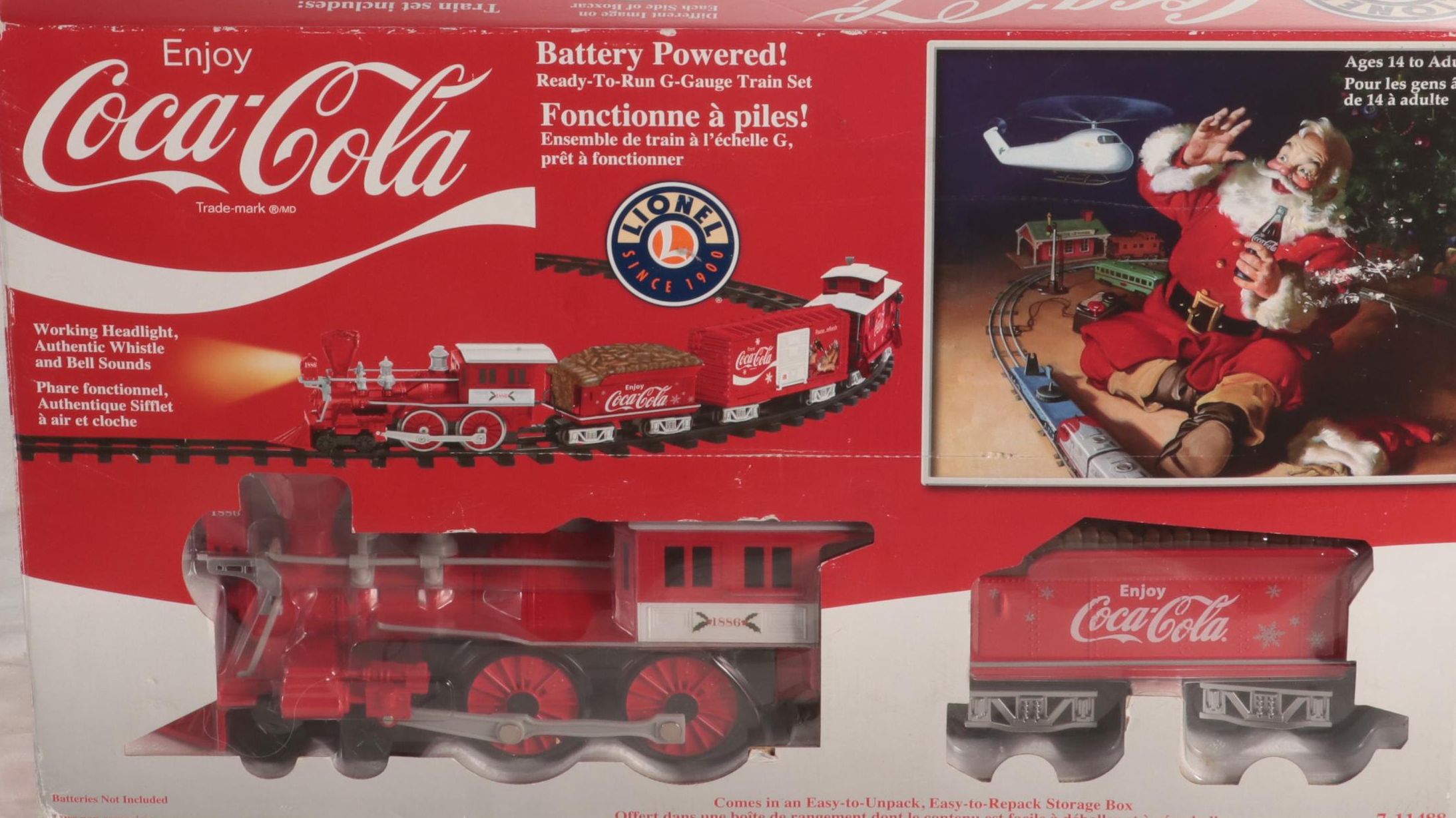 Lionel Coca-Cola G Scale Model Railroad Train Set, 2014