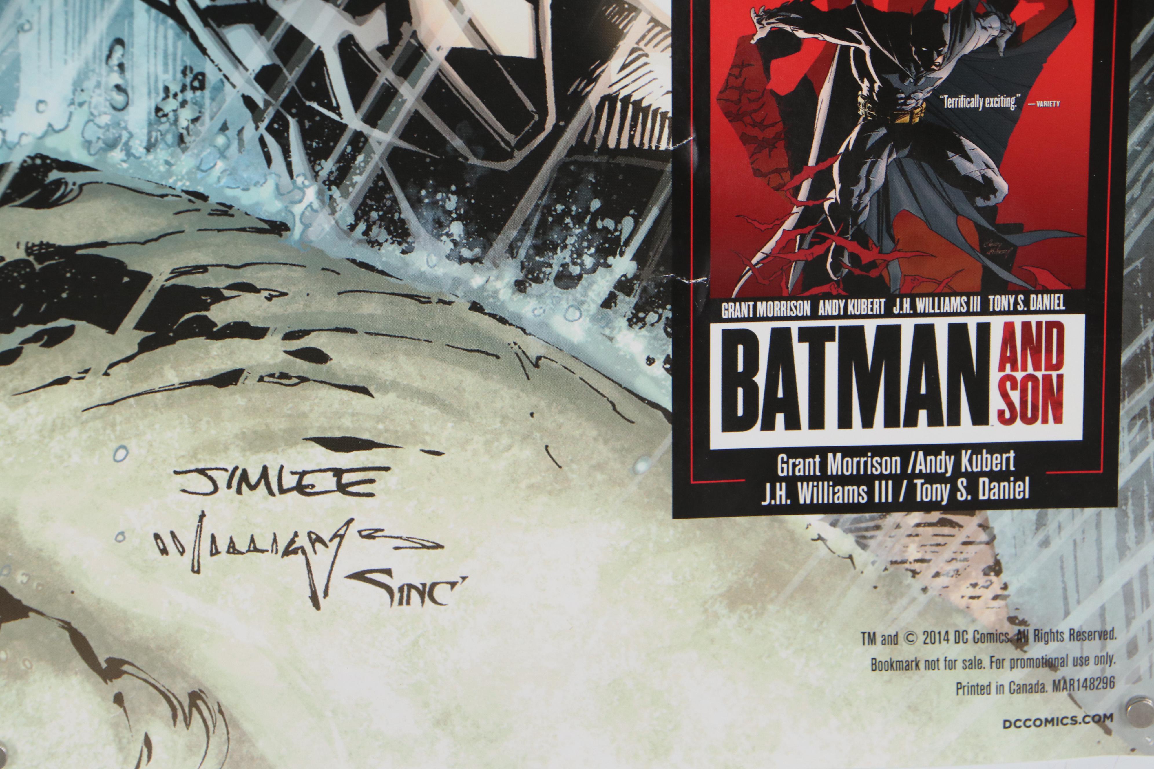 Offset Lithograph Poster After Jim Lee The Dark Knight 75th Anniversary