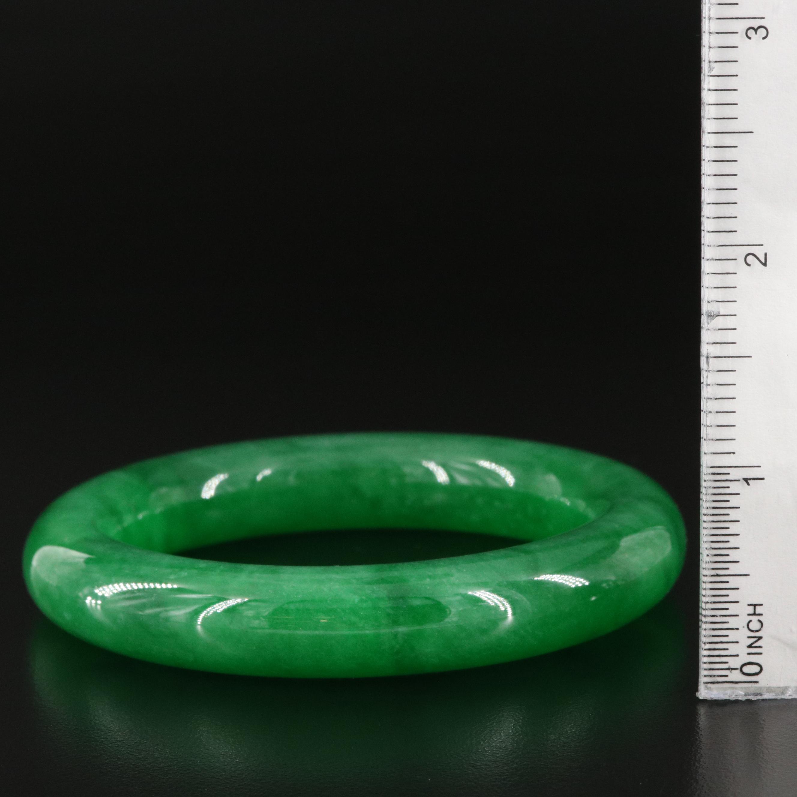 Jadeite Hololith Bangle