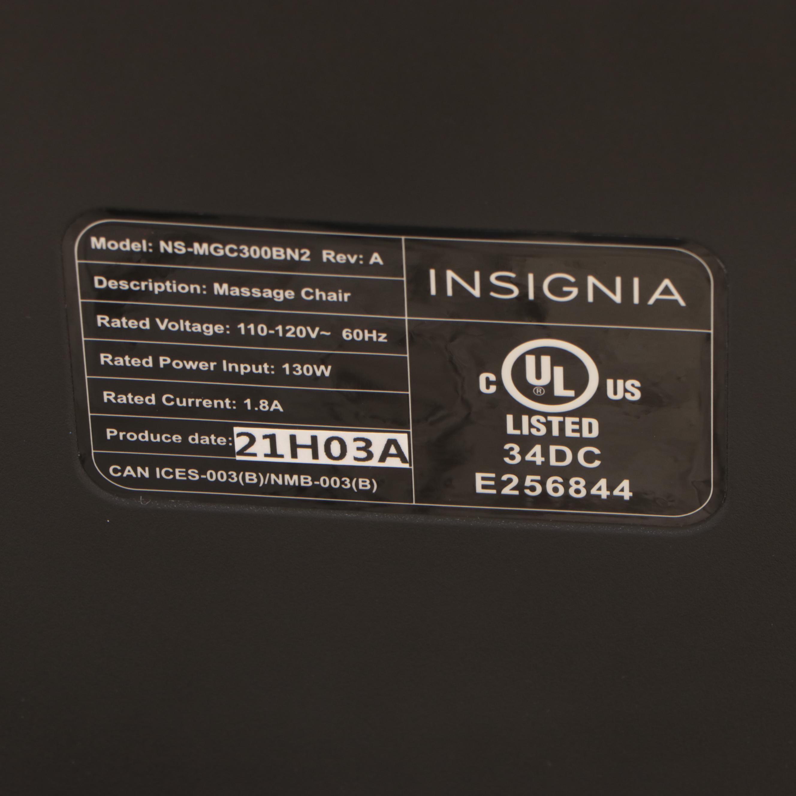 Insignia 2D Zero Gravity Full Body Massage Chair in Brown