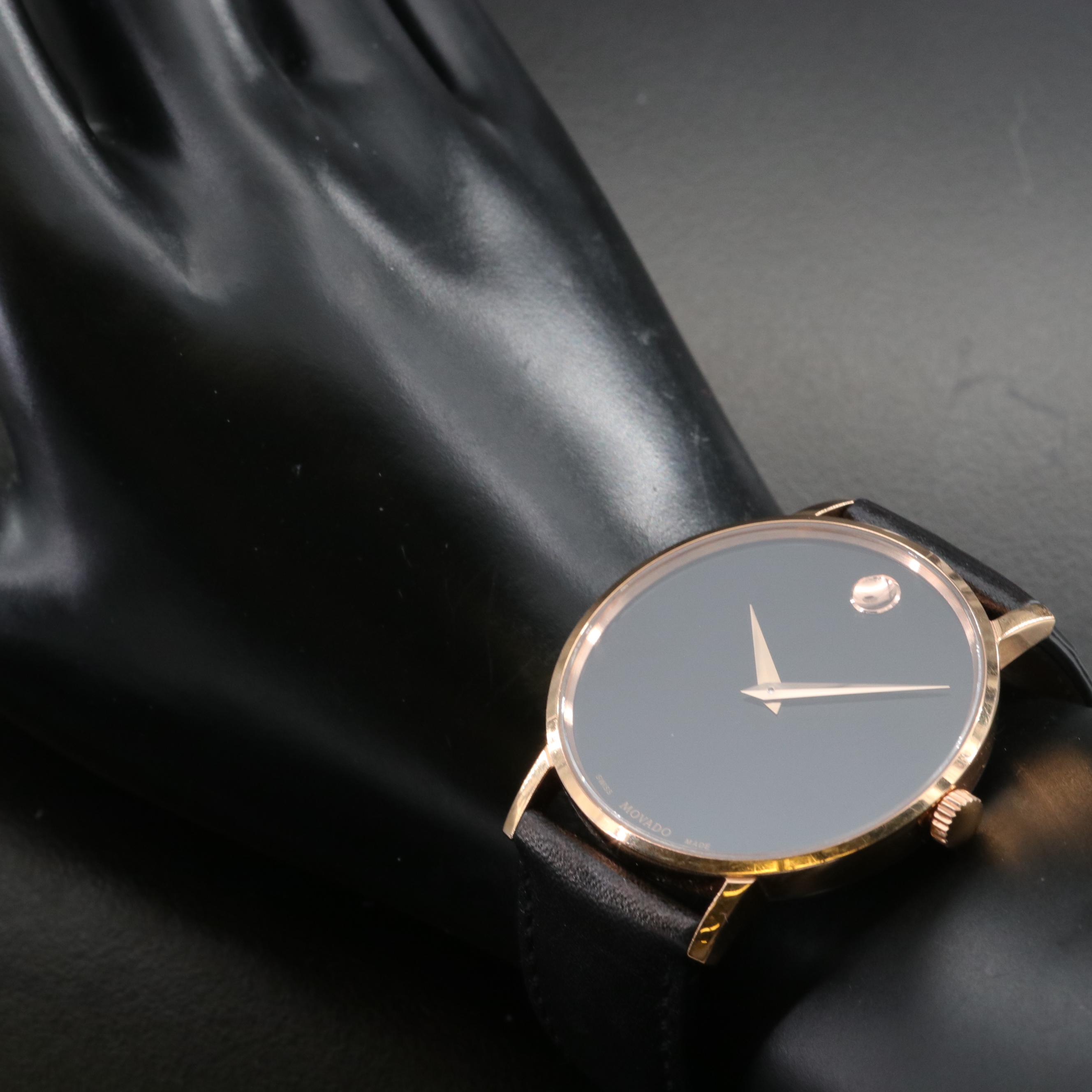 Movado Museum Rose Gold Tone Watch