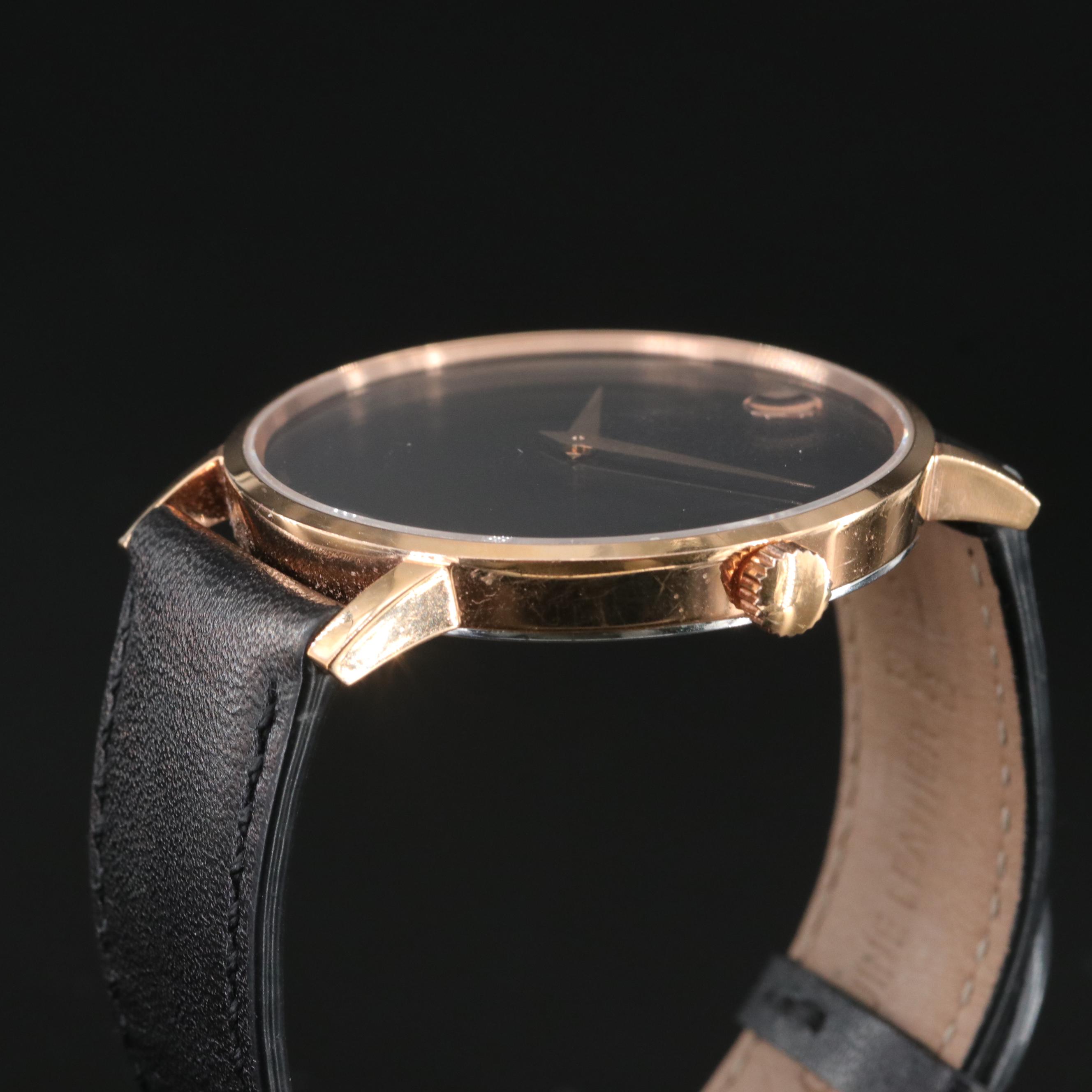 Movado Museum Rose Gold Tone Watch