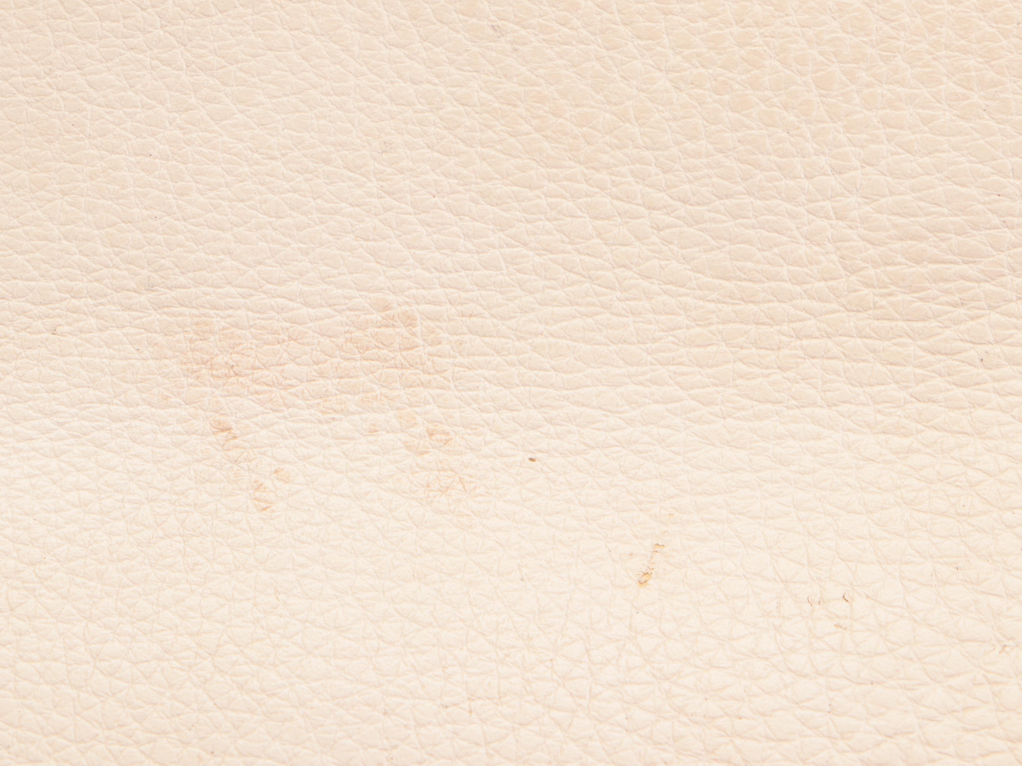 Prada Two Handle Bag in Of-White Leather