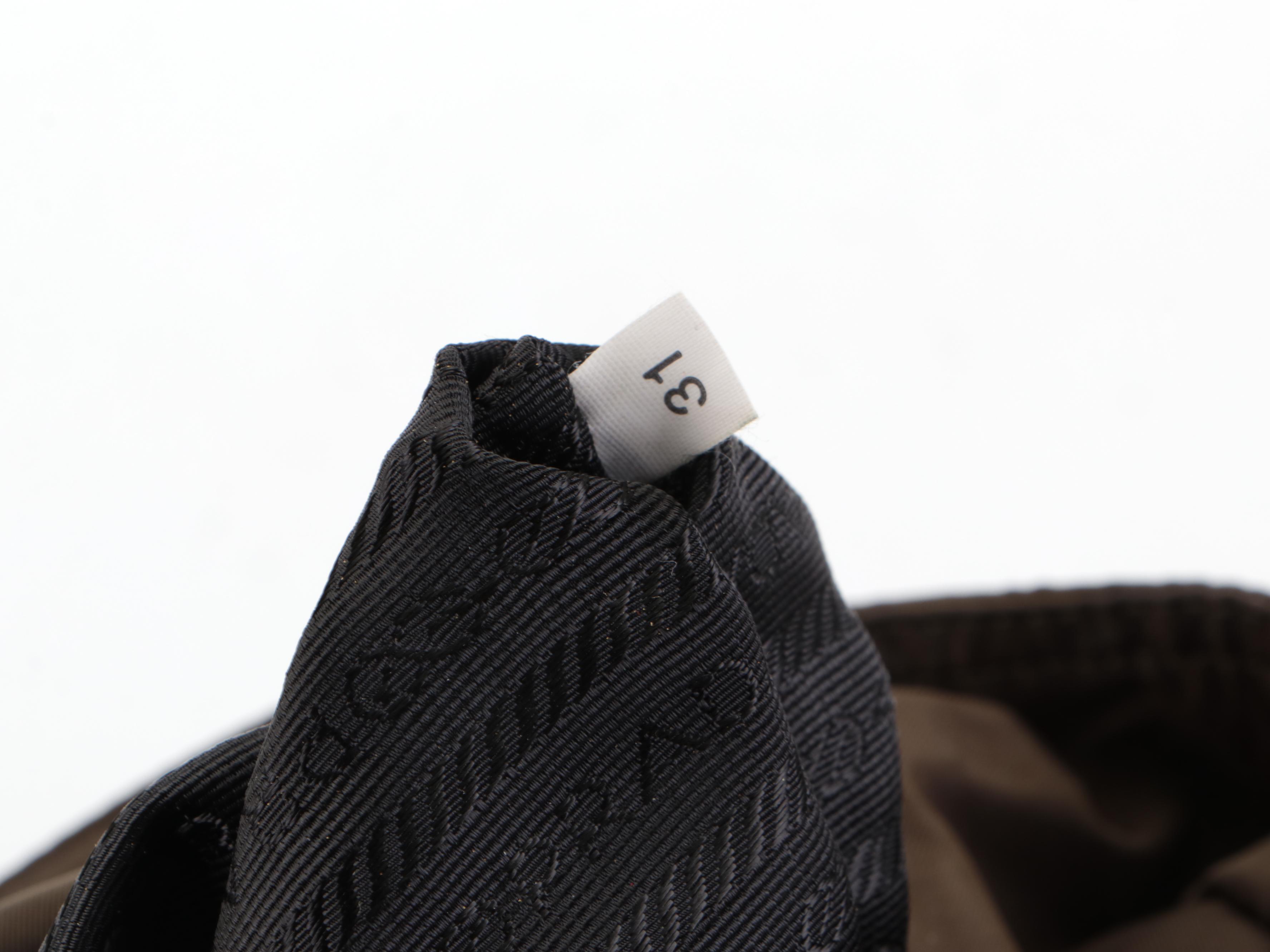 Prada  Green Nylon Tessuto Tote Bag