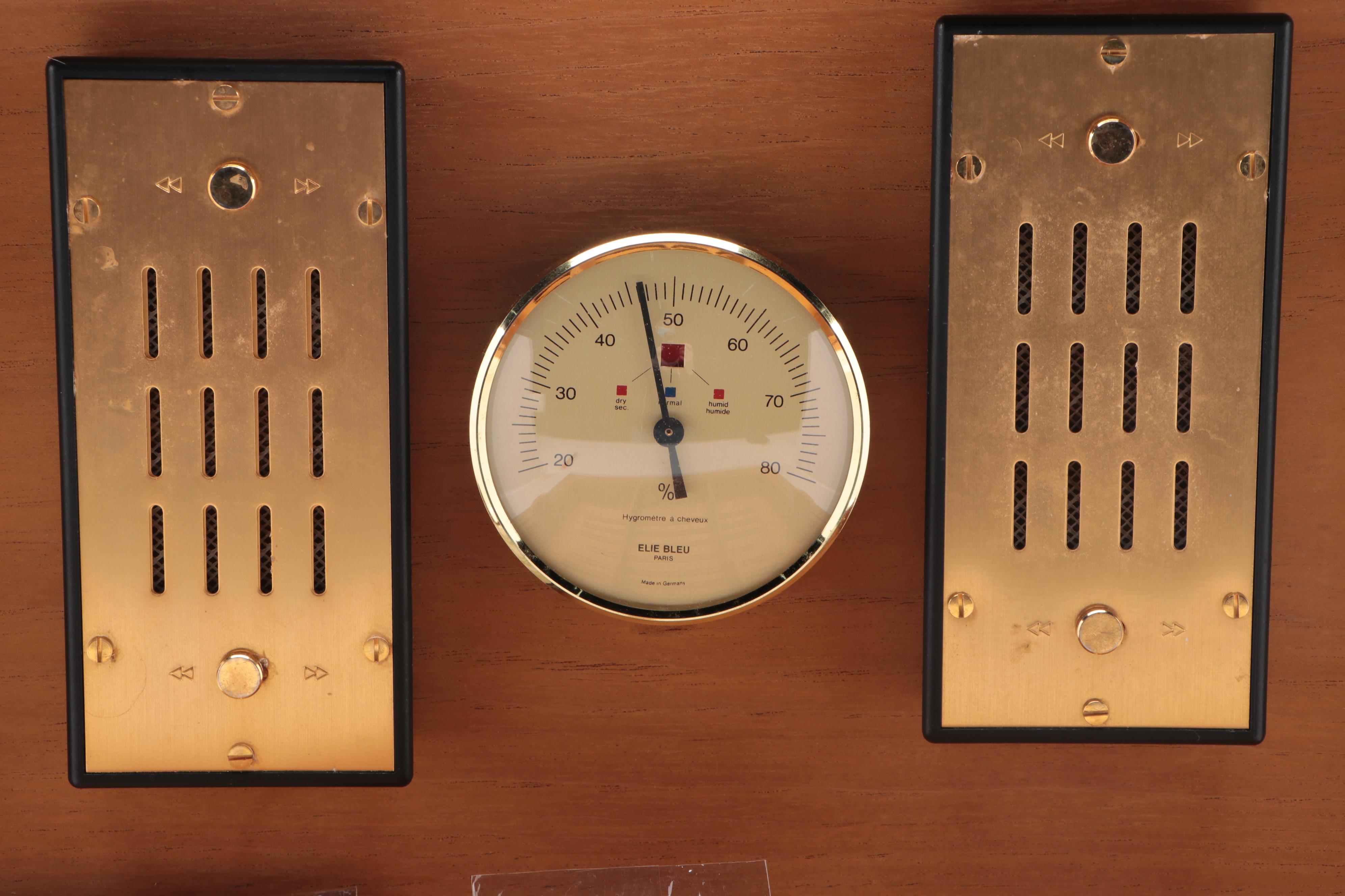 Elie Bleu "Alba Collection" Cedar Lined Cigar Humidor in Green Sycamore