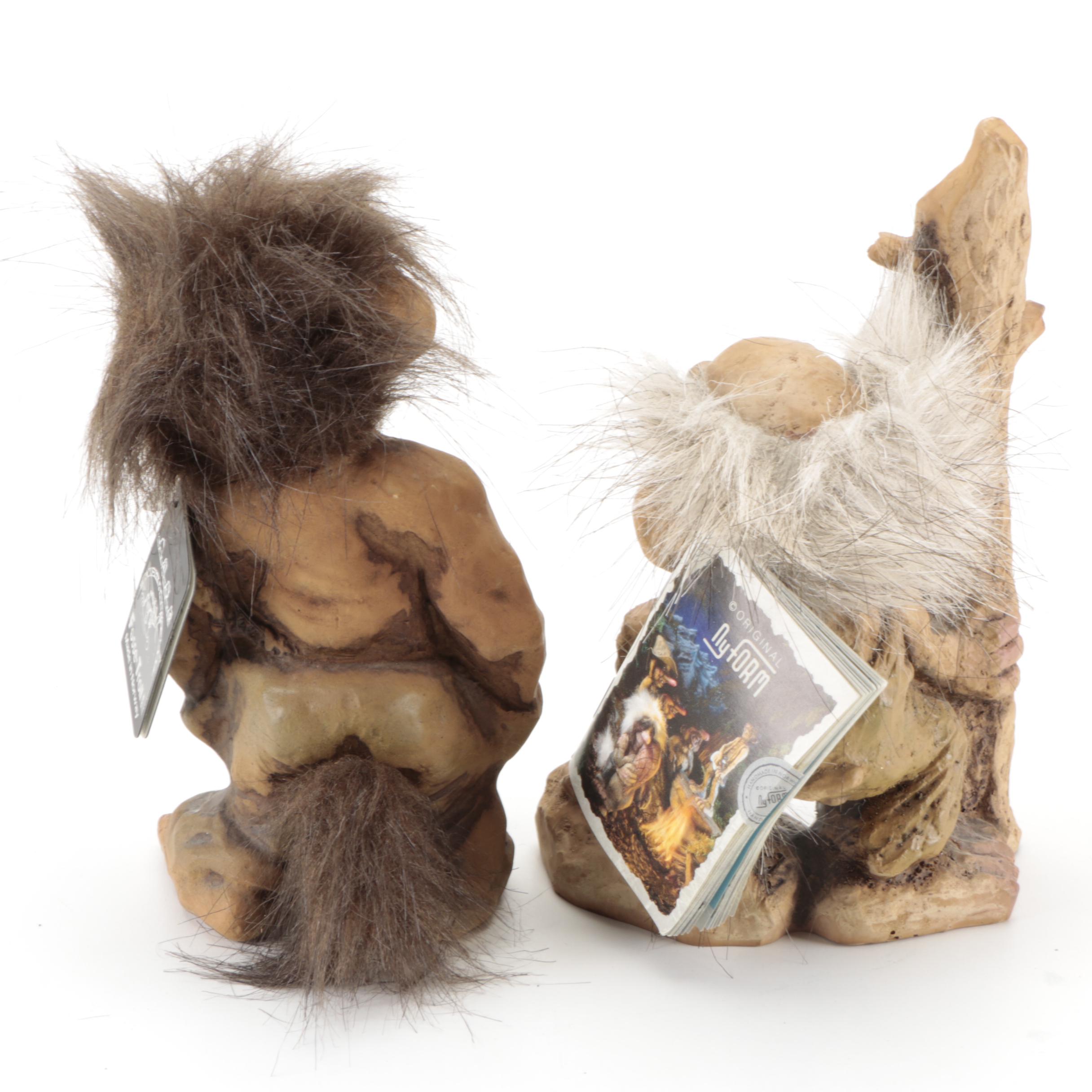 Nyform Handmade Norwegian Resin Troll Figurines
