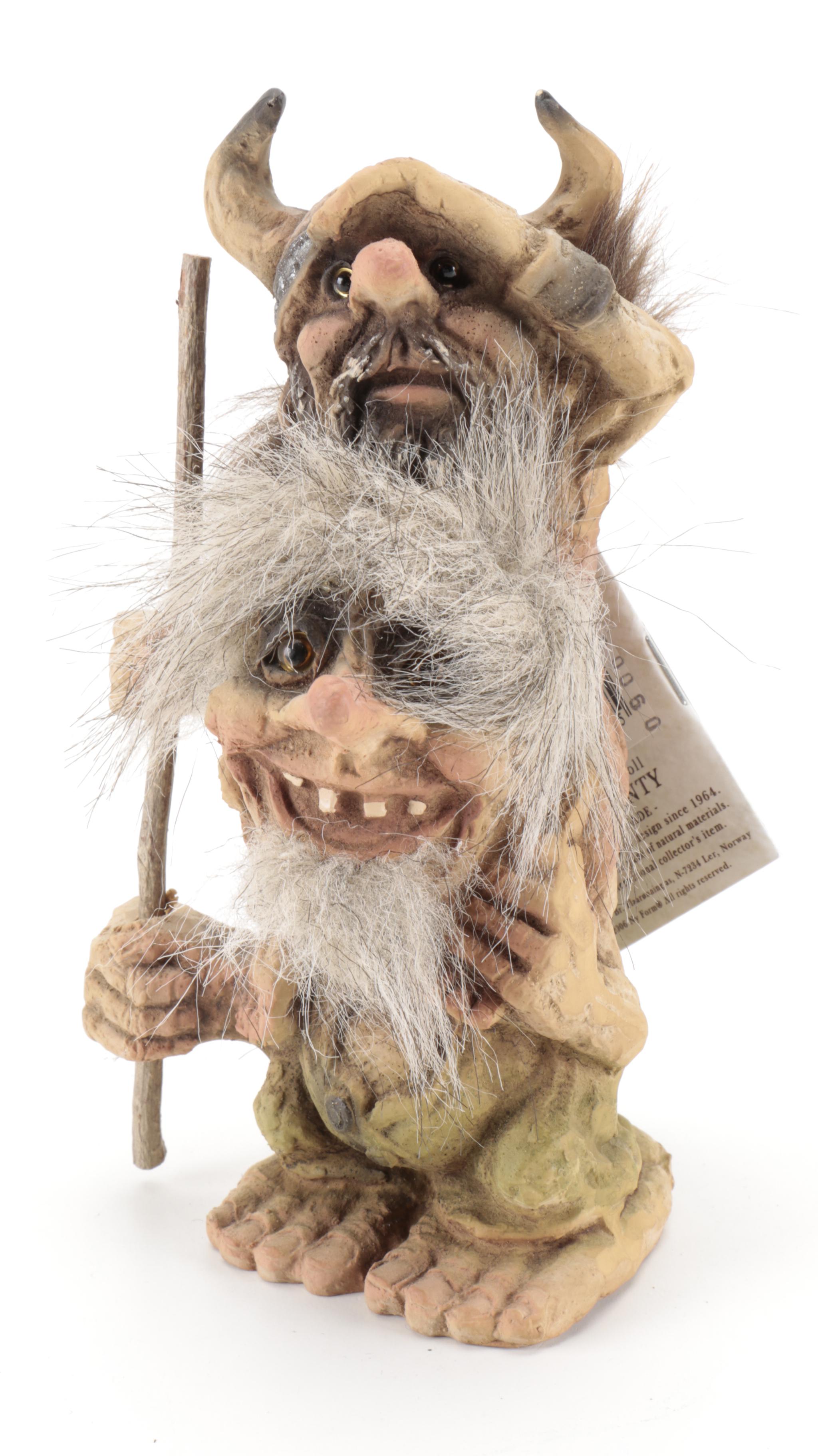 Nyform Handmade Norwegian Resin Troll Figurines