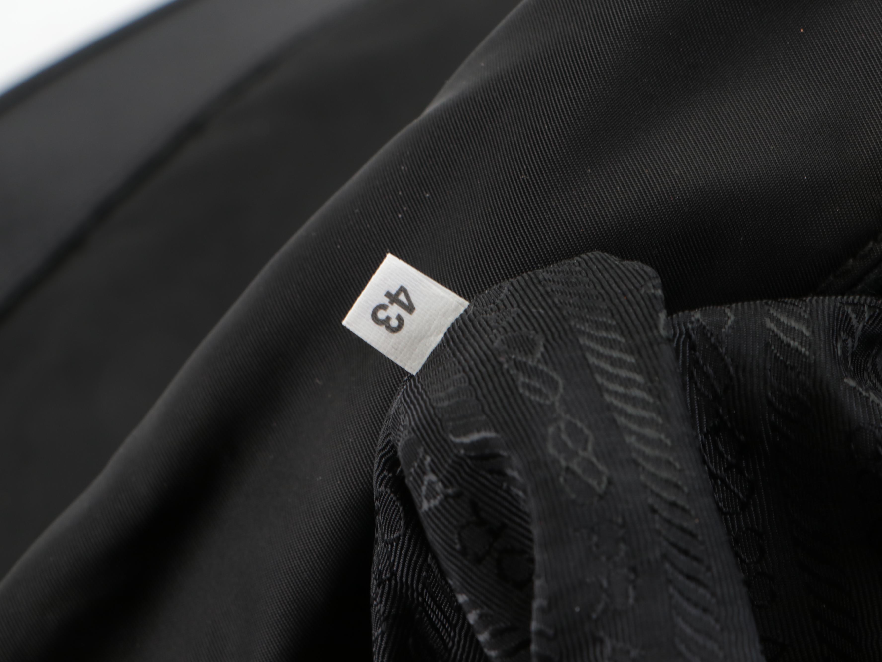 Prada Messenger Bag in Black Tessuto Nylon and Saffiano Leather