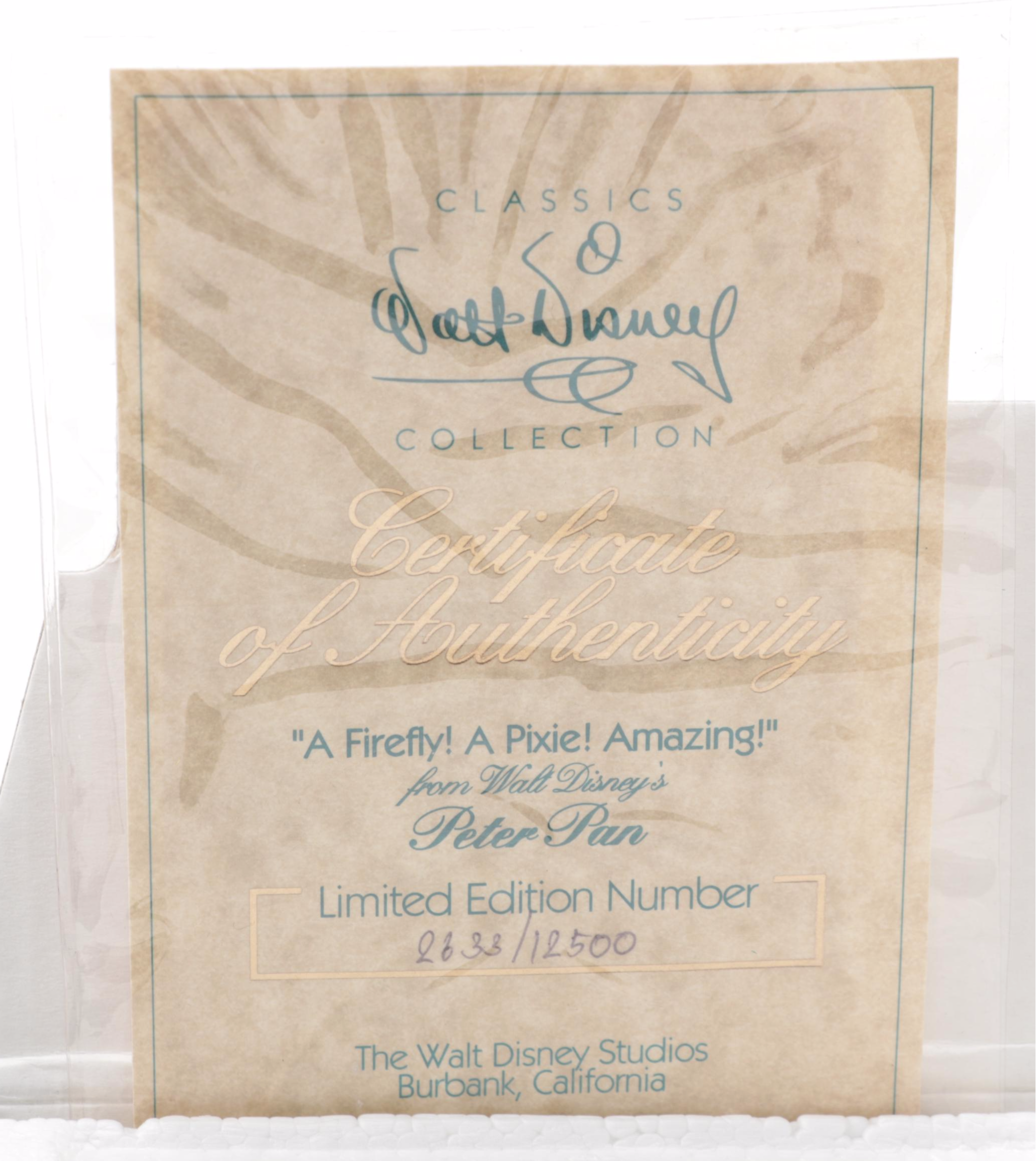 Walt Disney Classics Collection "Peter Pan" Porcelain Figurines and Ornament