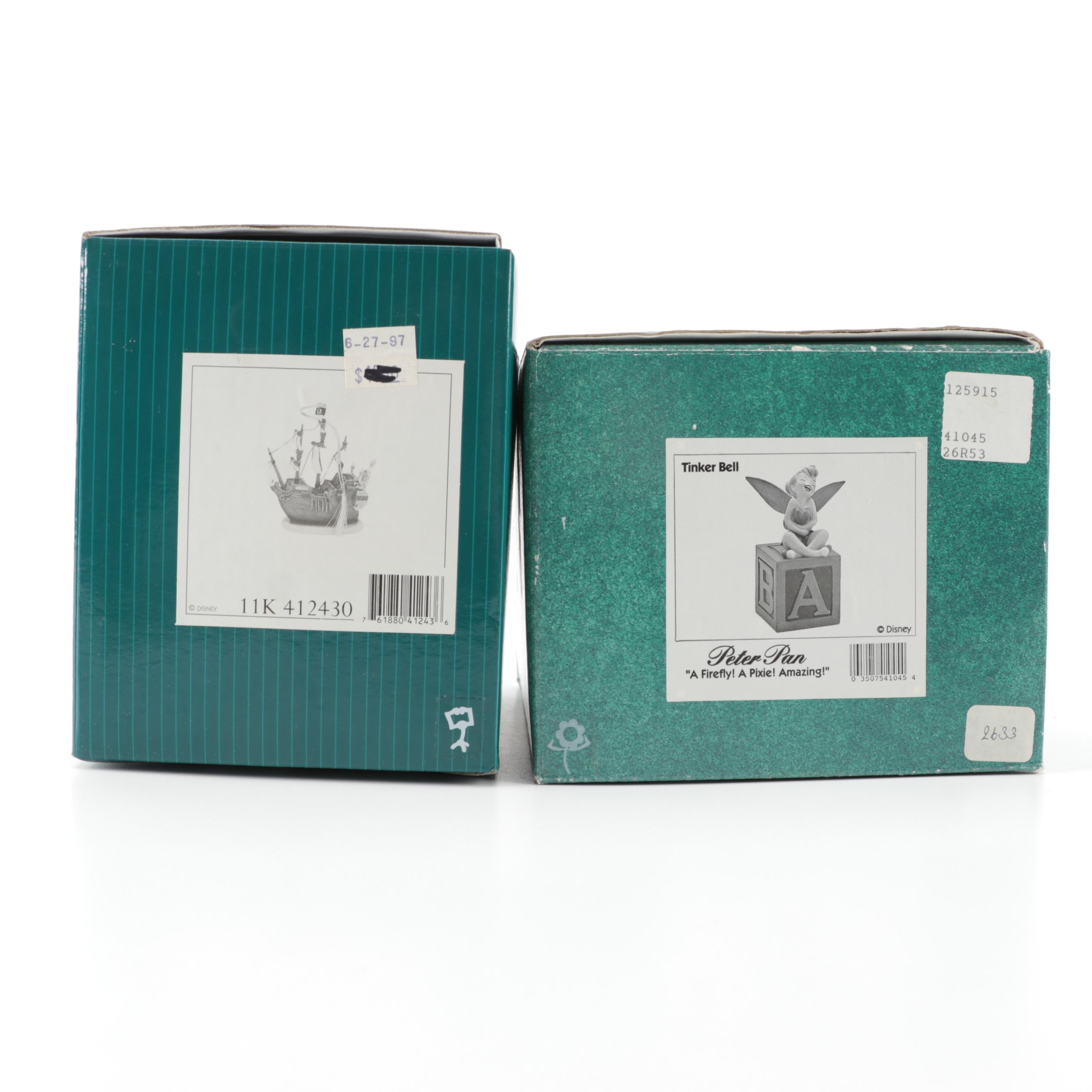 Walt Disney Classics Collection "Peter Pan" Porcelain Figurines and Ornament