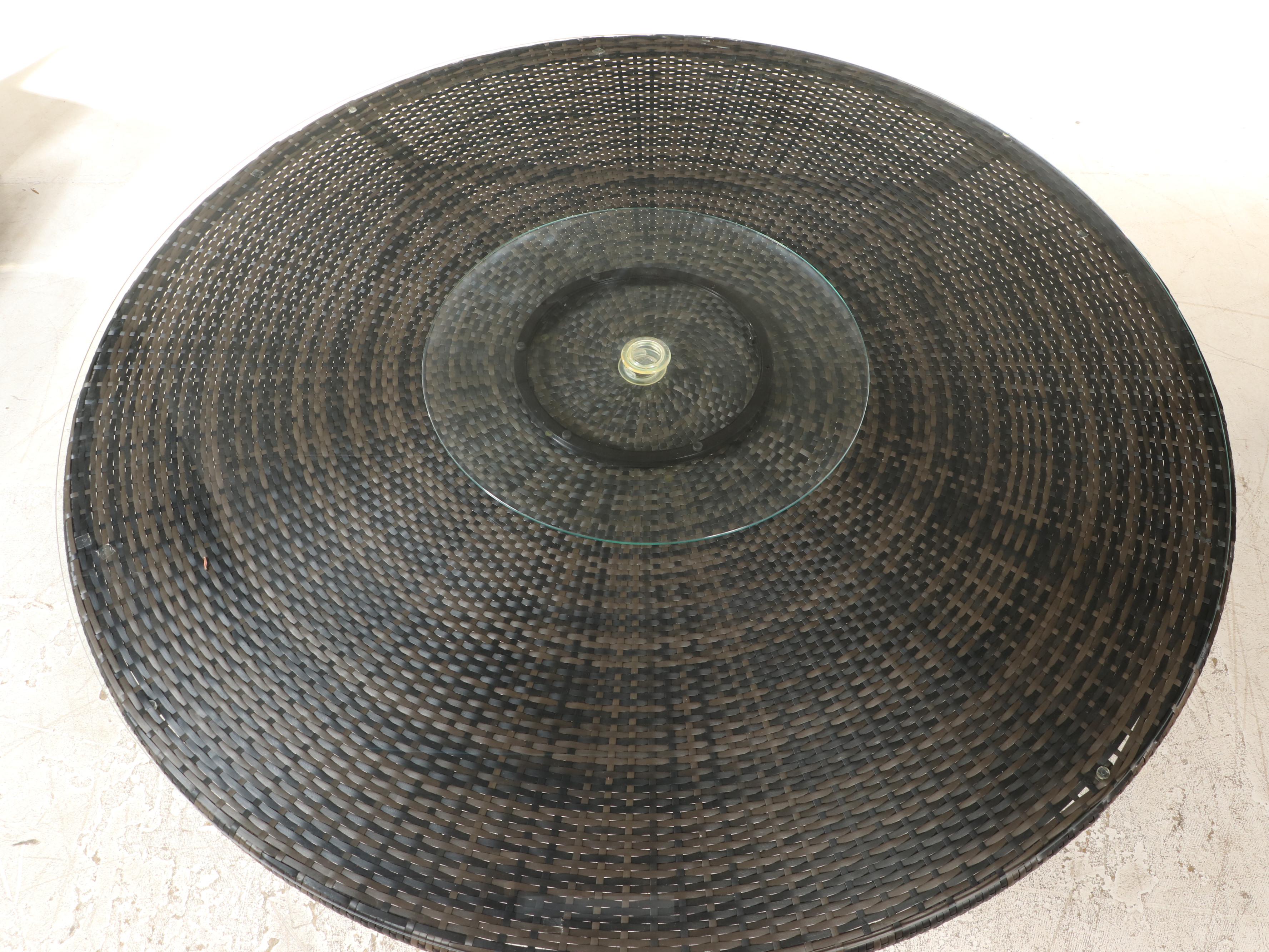 Nine-Piece Resin Wicker Patio Dining Set