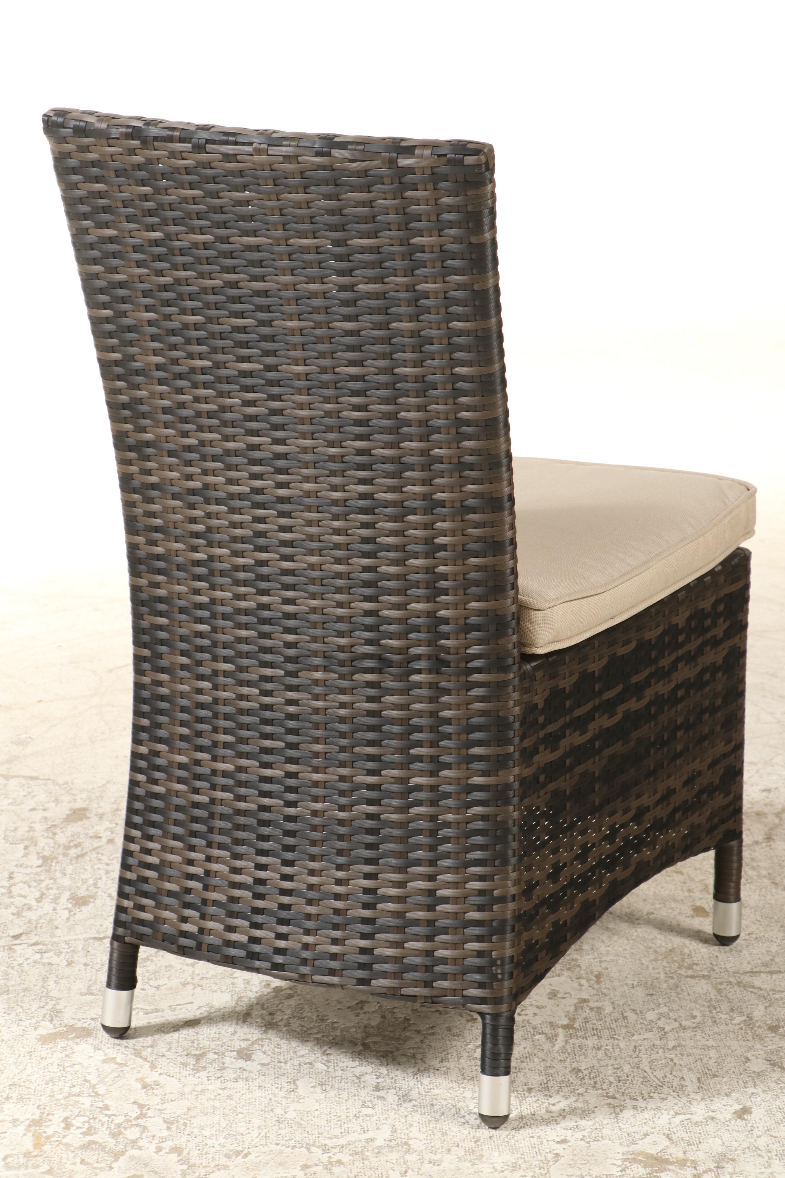 Nine-Piece Resin Wicker Patio Dining Set