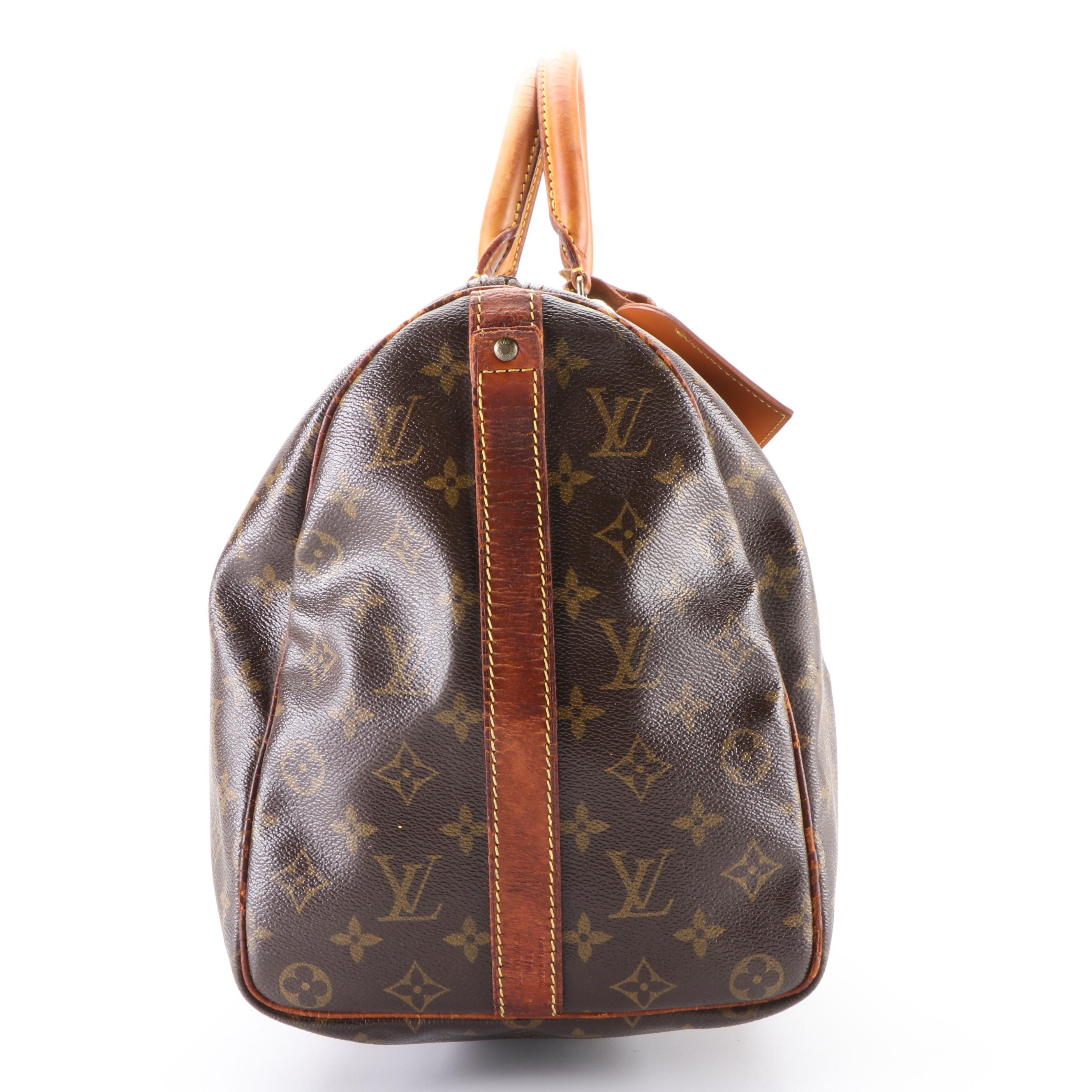 Louis Vuitton Keepall 45 in Monogram Coated Canvas and Vachetta Leather
