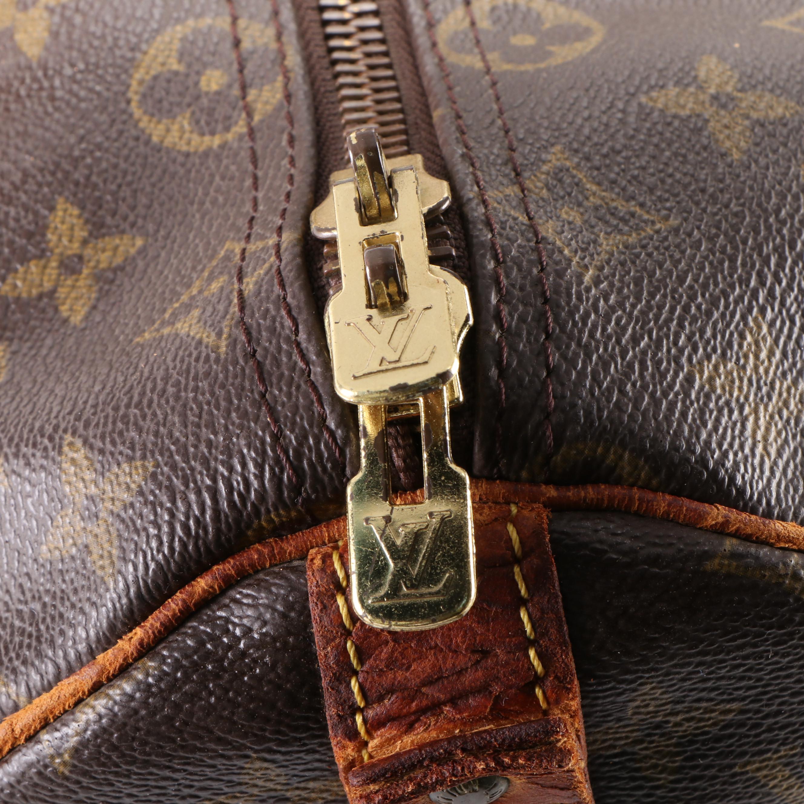 Louis Vuitton Keepall 45 in Monogram Coated Canvas and Vachetta Leather