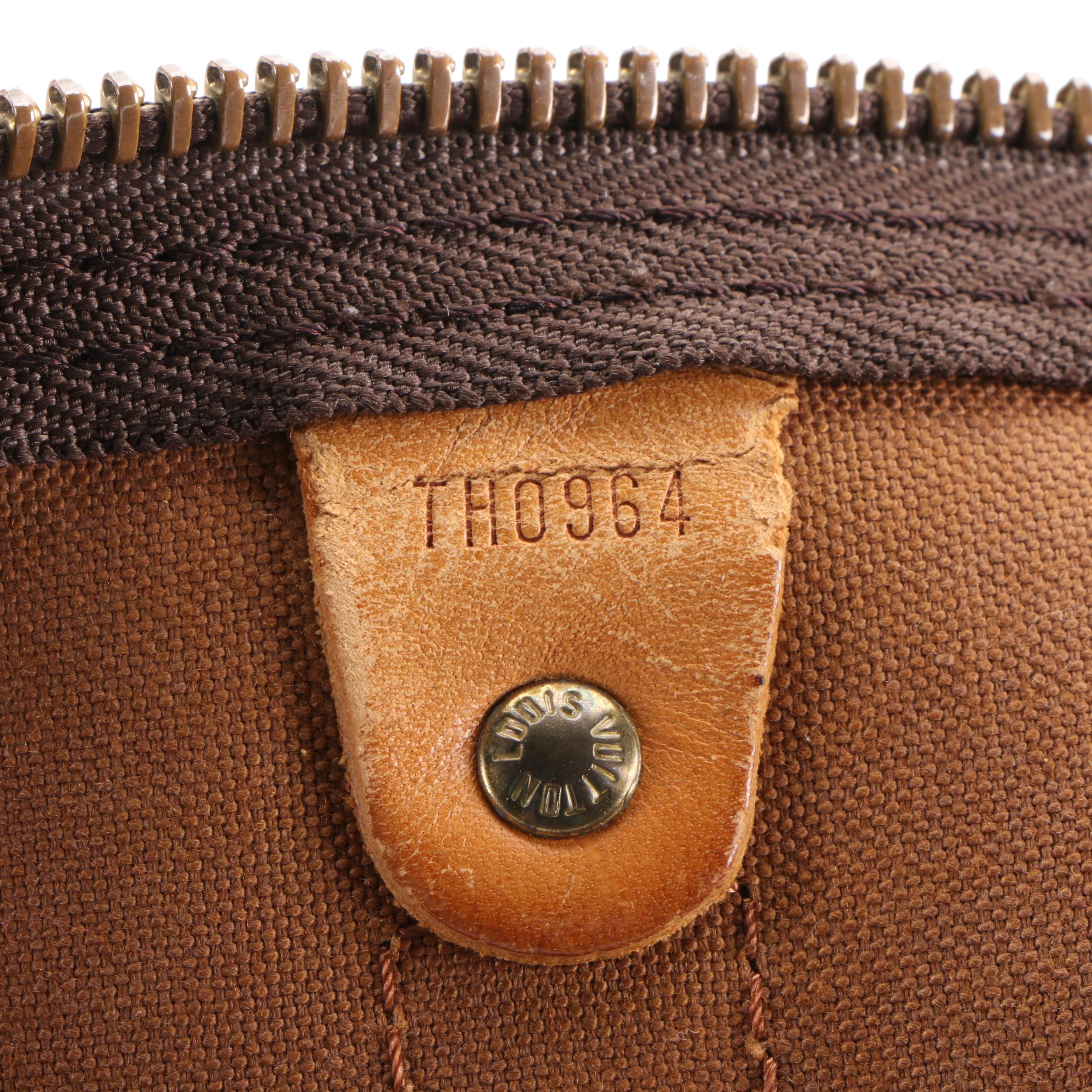 Louis Vuitton Keepall 45 in Monogram Coated Canvas and Vachetta Leather