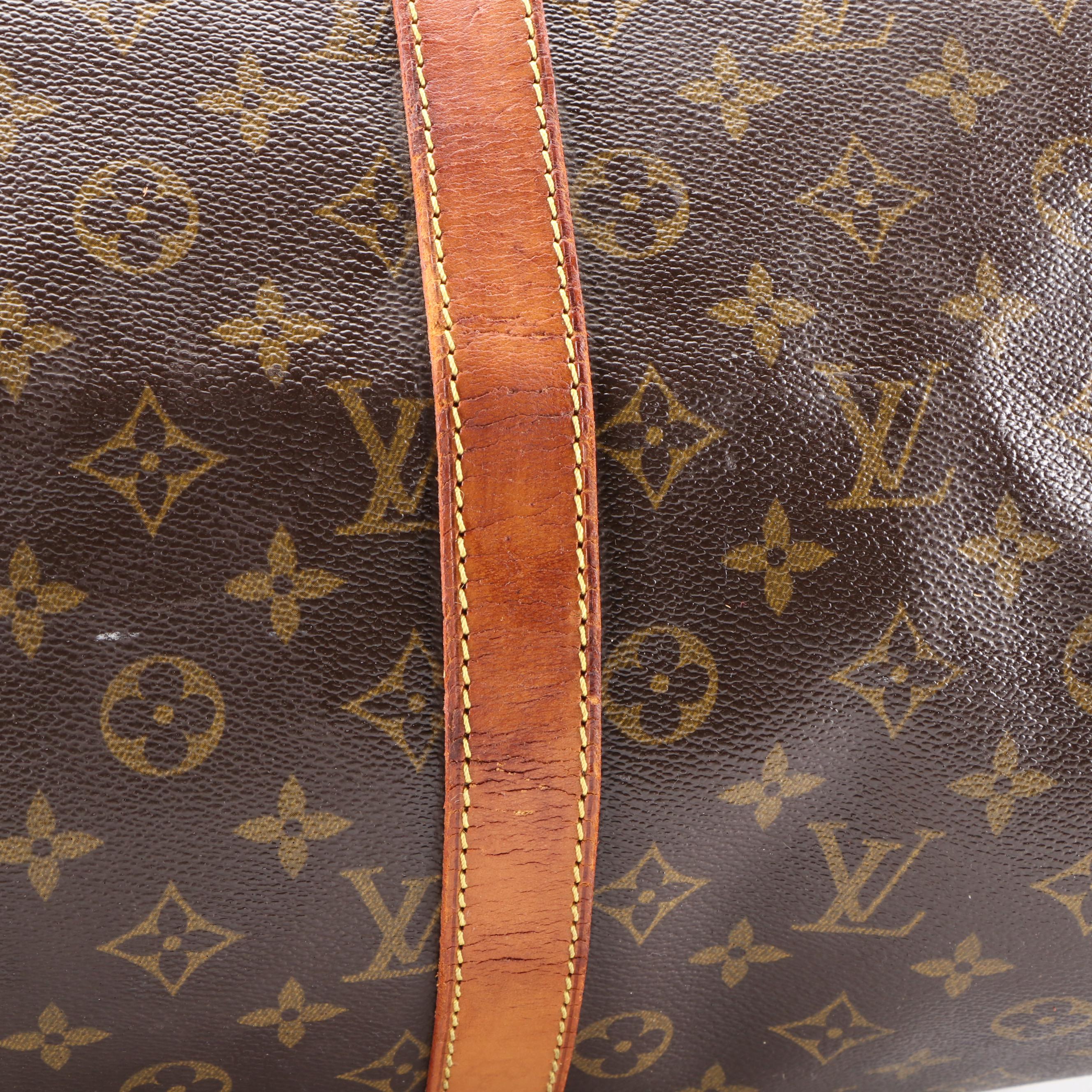 Louis Vuitton Keepall 45 in Monogram Coated Canvas and Vachetta Leather