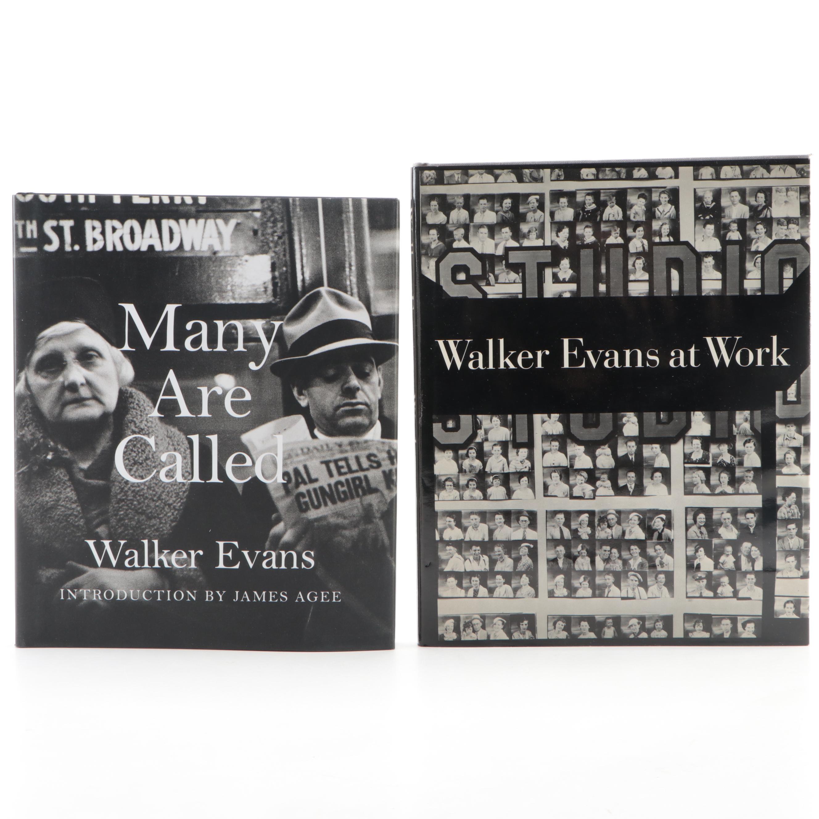 First Edition "Walker Evans at Work" and Other Photography Book by Walter Evans