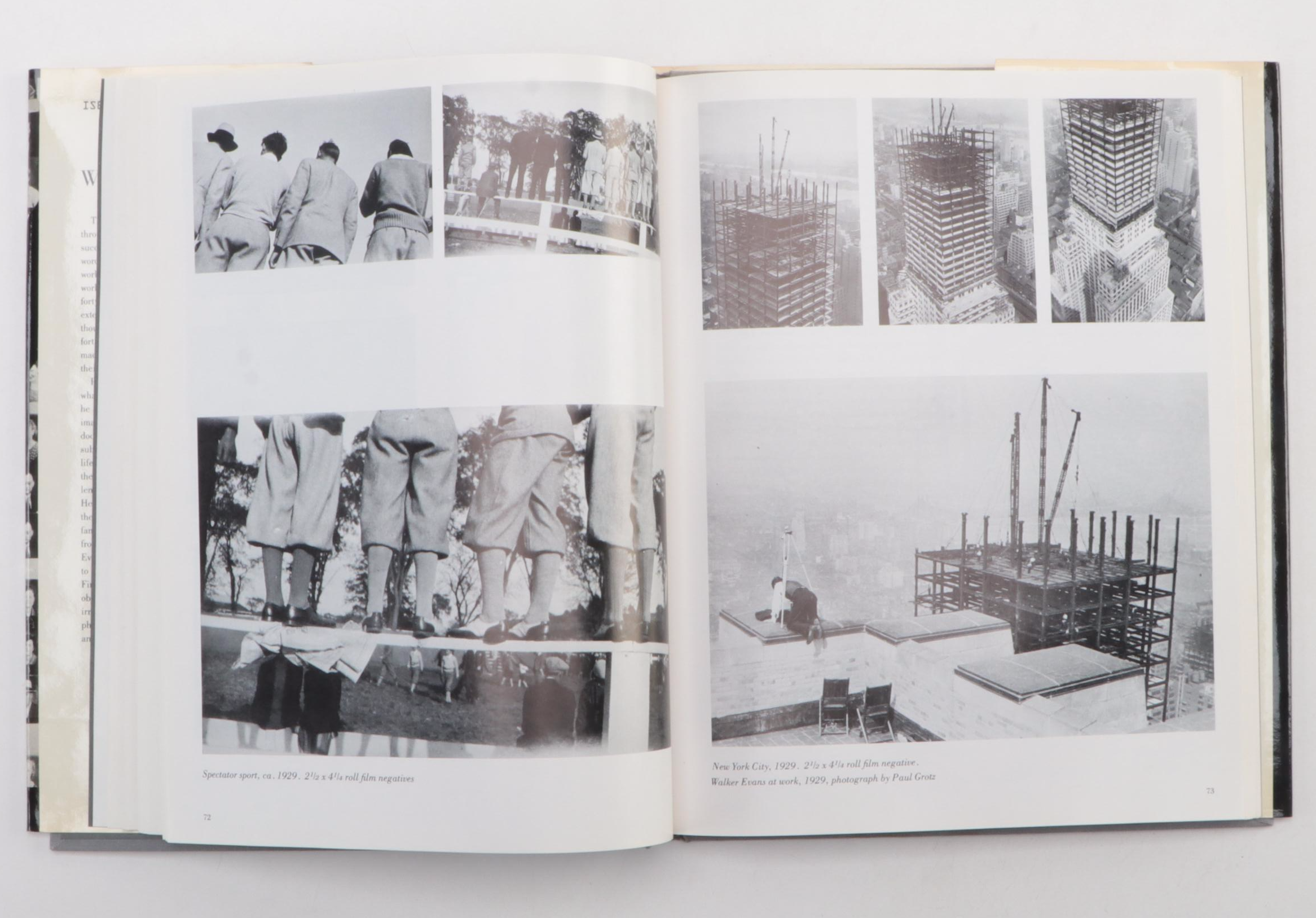 First Edition "Walker Evans at Work" and Other Photography Book by Walter Evans