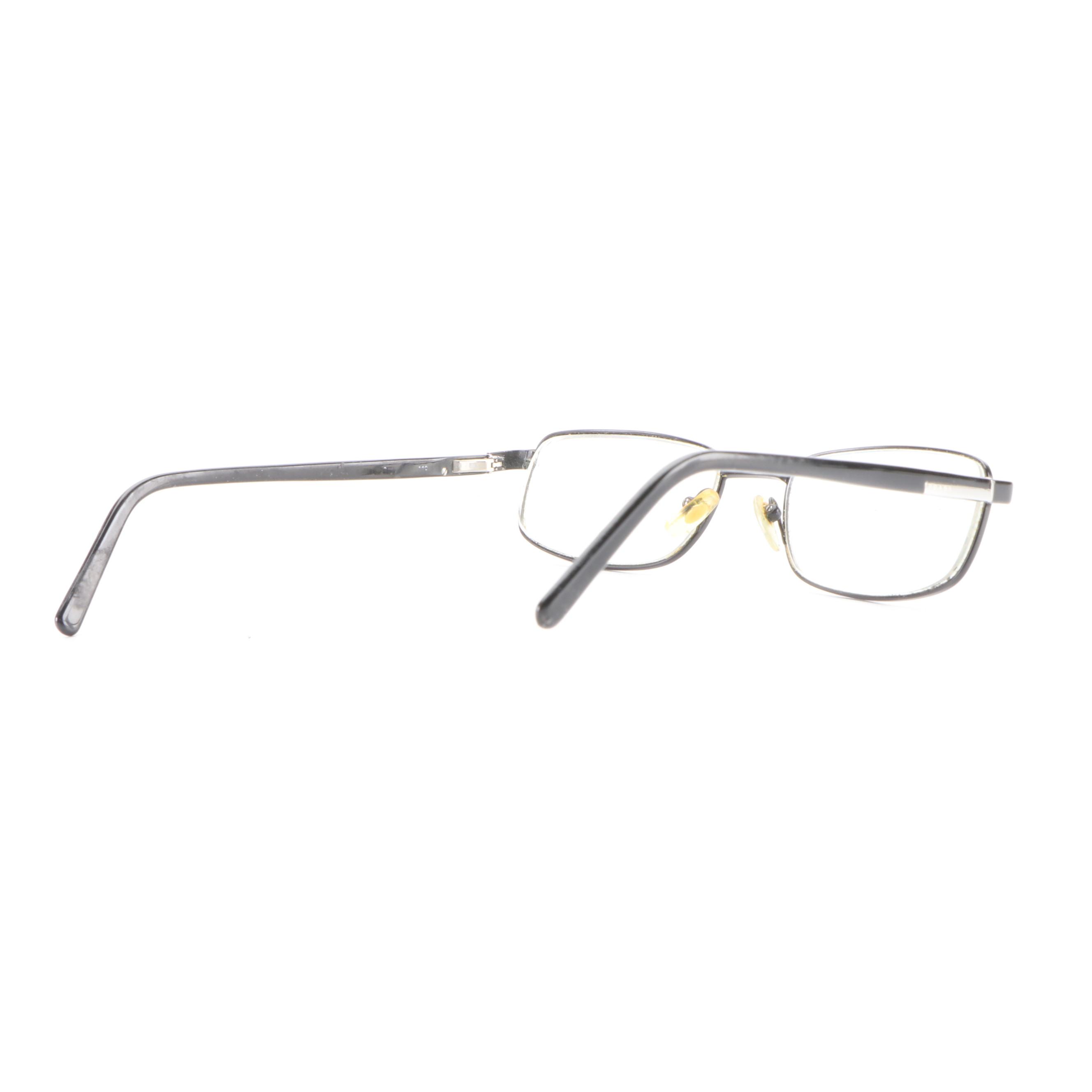 Prada Rectangular Eyeglasses with Prescription Bifocal Lenses