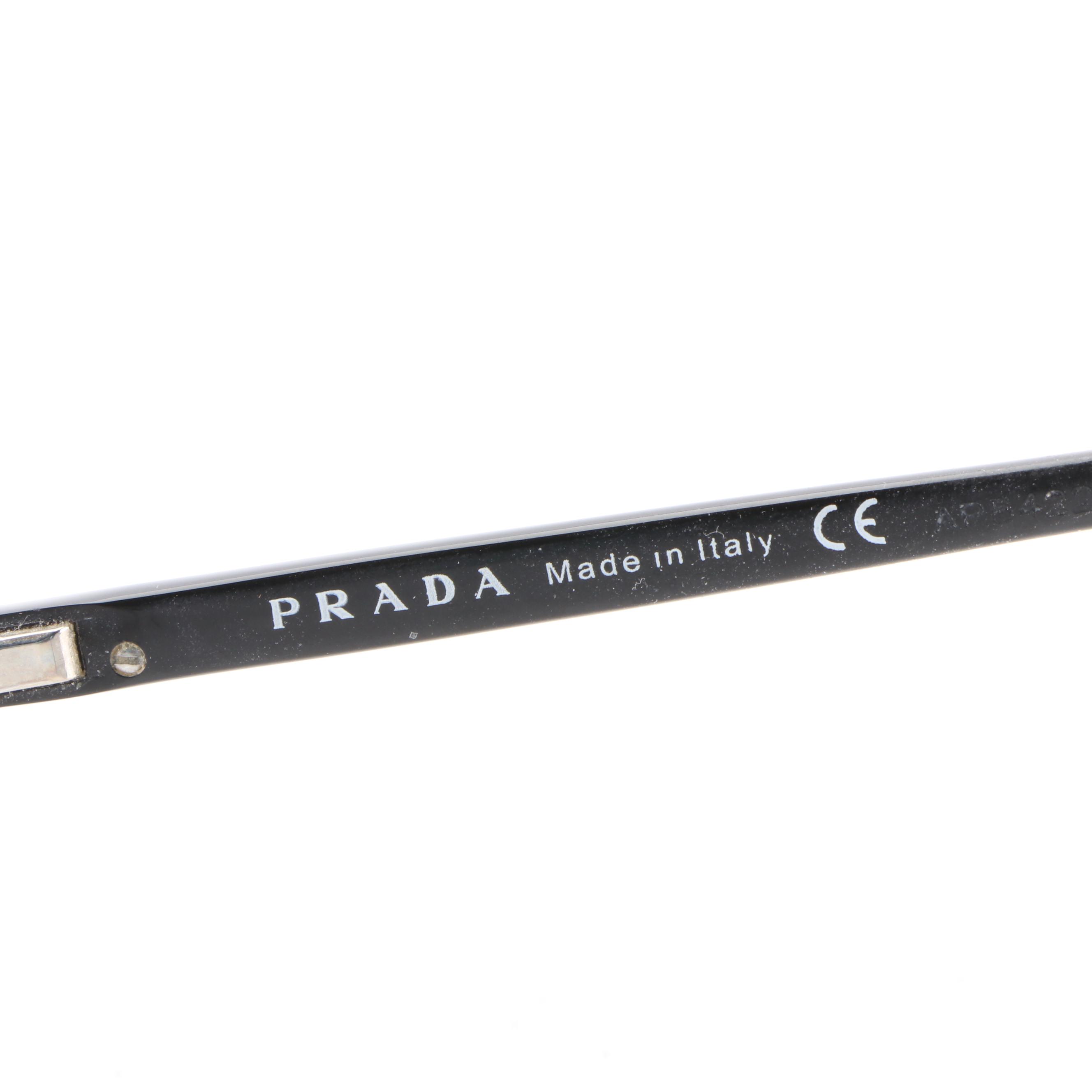 Prada Rectangular Eyeglasses with Prescription Bifocal Lenses