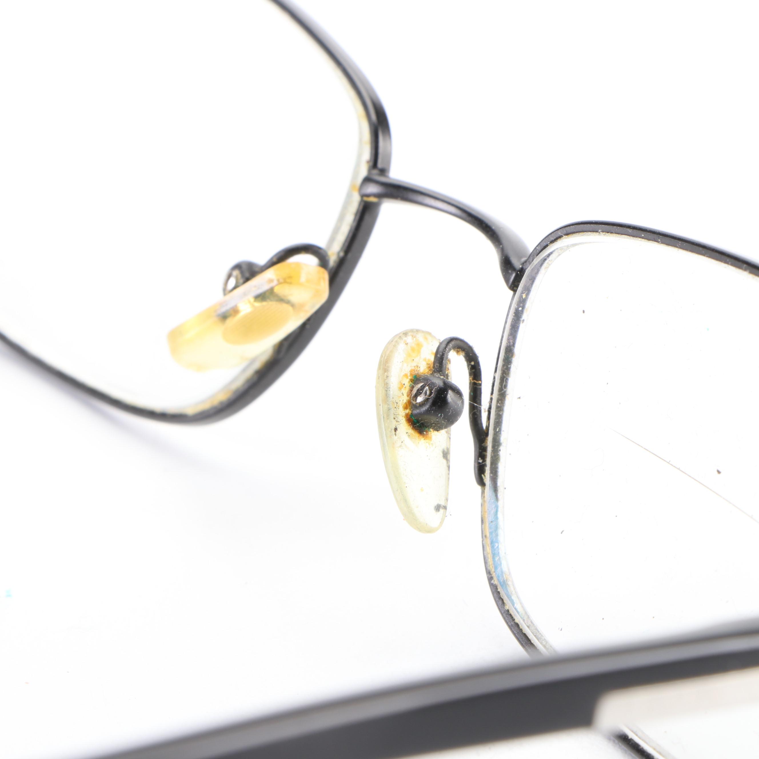 Prada Rectangular Eyeglasses with Prescription Bifocal Lenses