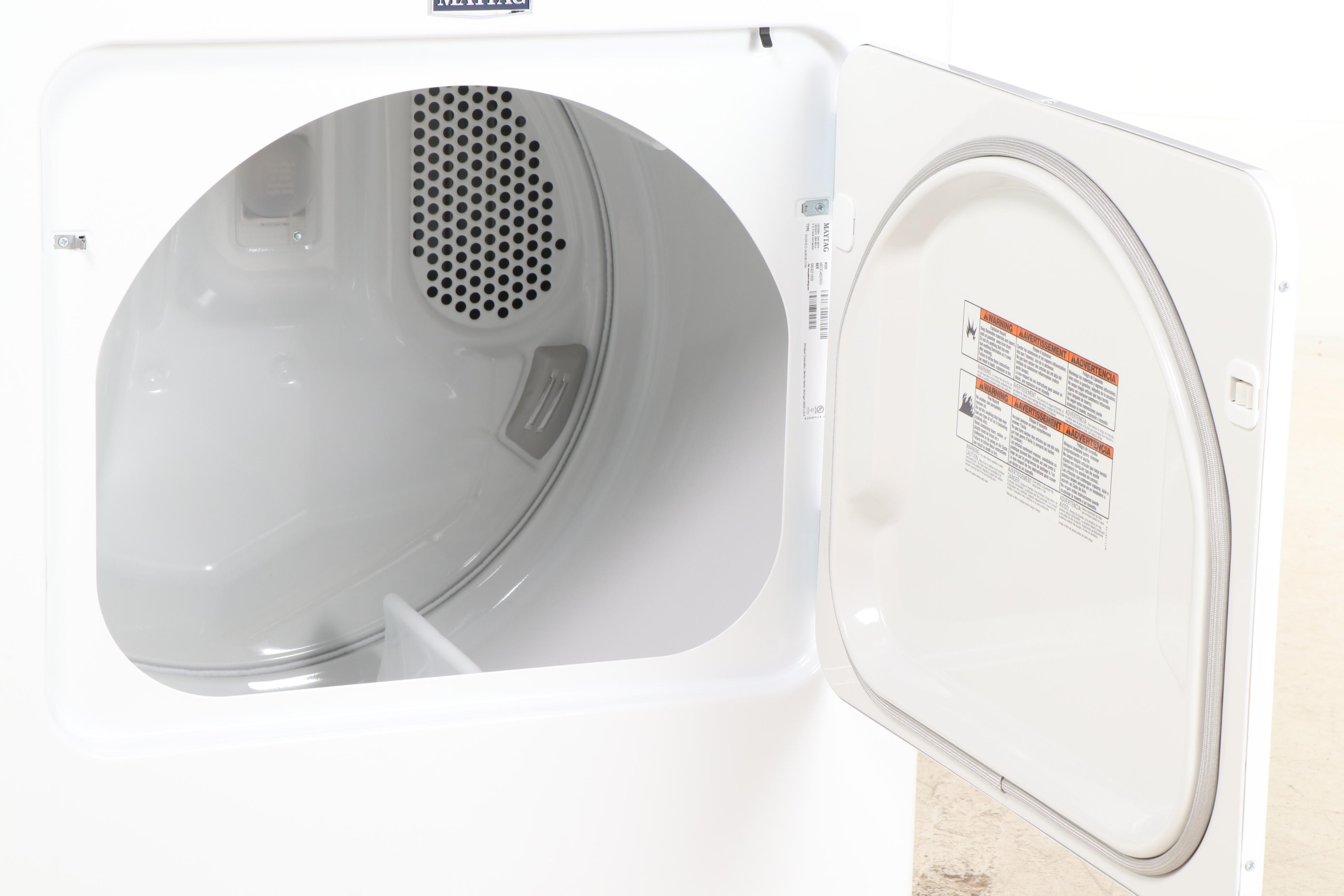 Maytag 7.0 Cu Ft. Large Capacity Electric Dryer with Wrinkle Control in White