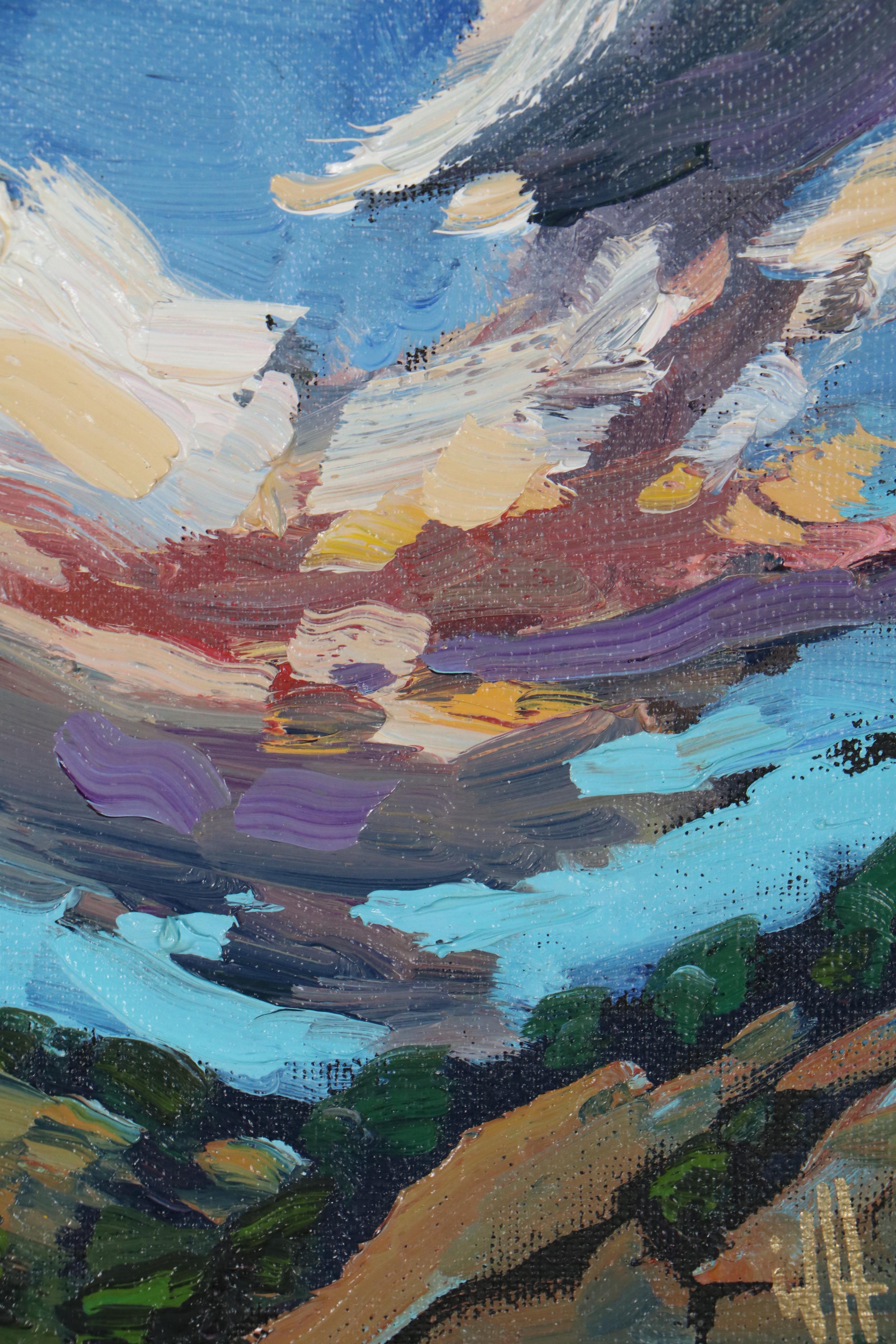 William Hawkins Oil Painting of Clouds, 21st Century