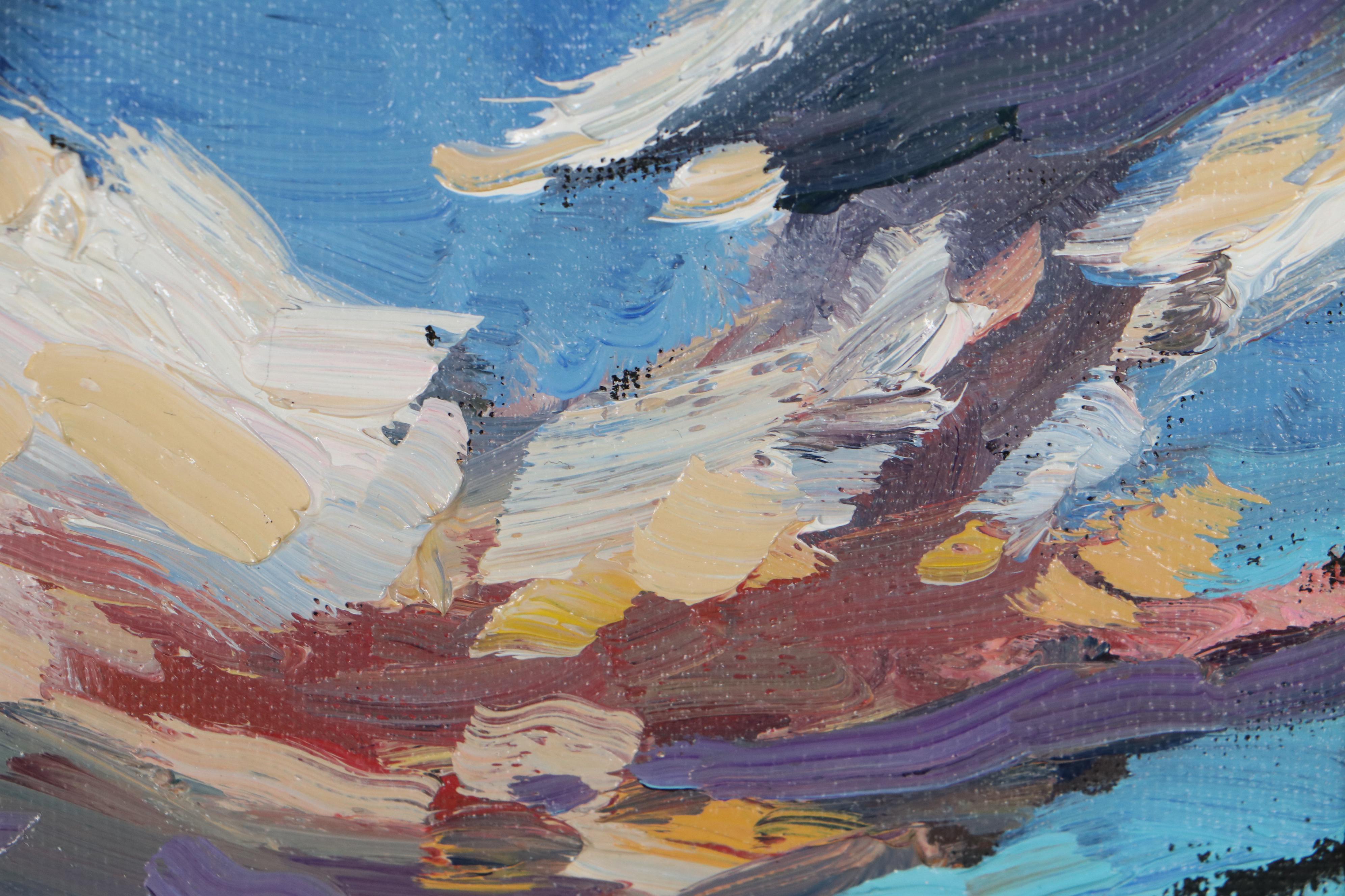 William Hawkins Oil Painting of Clouds, 21st Century