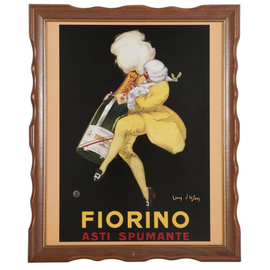 Offset Lithograph After Jean d'Ylen of Fiorino Asti Sparkling Wine Ad