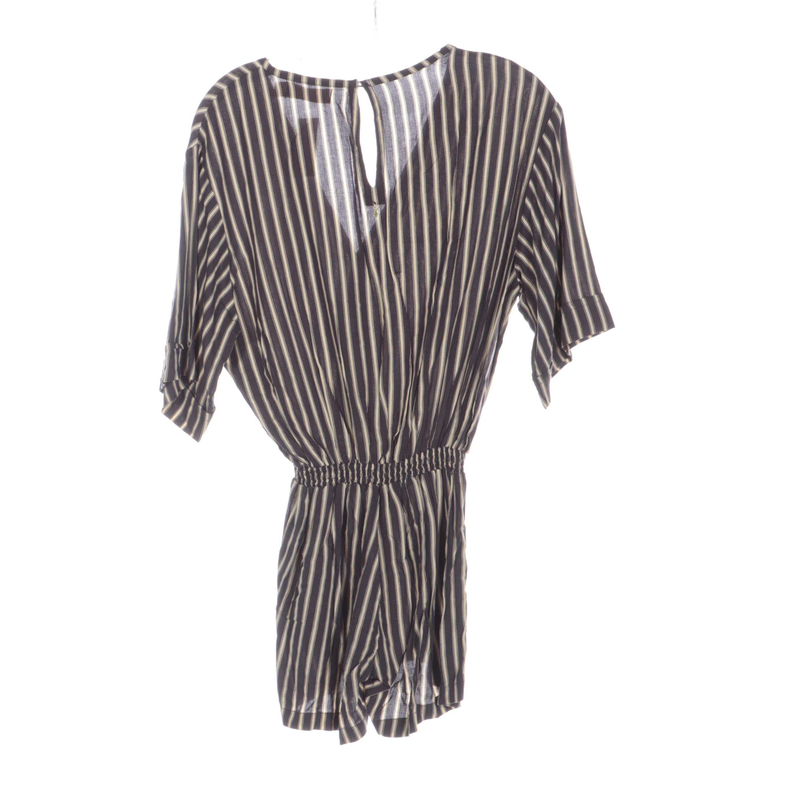 Tory Burch Lace Shorts and Beachgold Stripe Romper