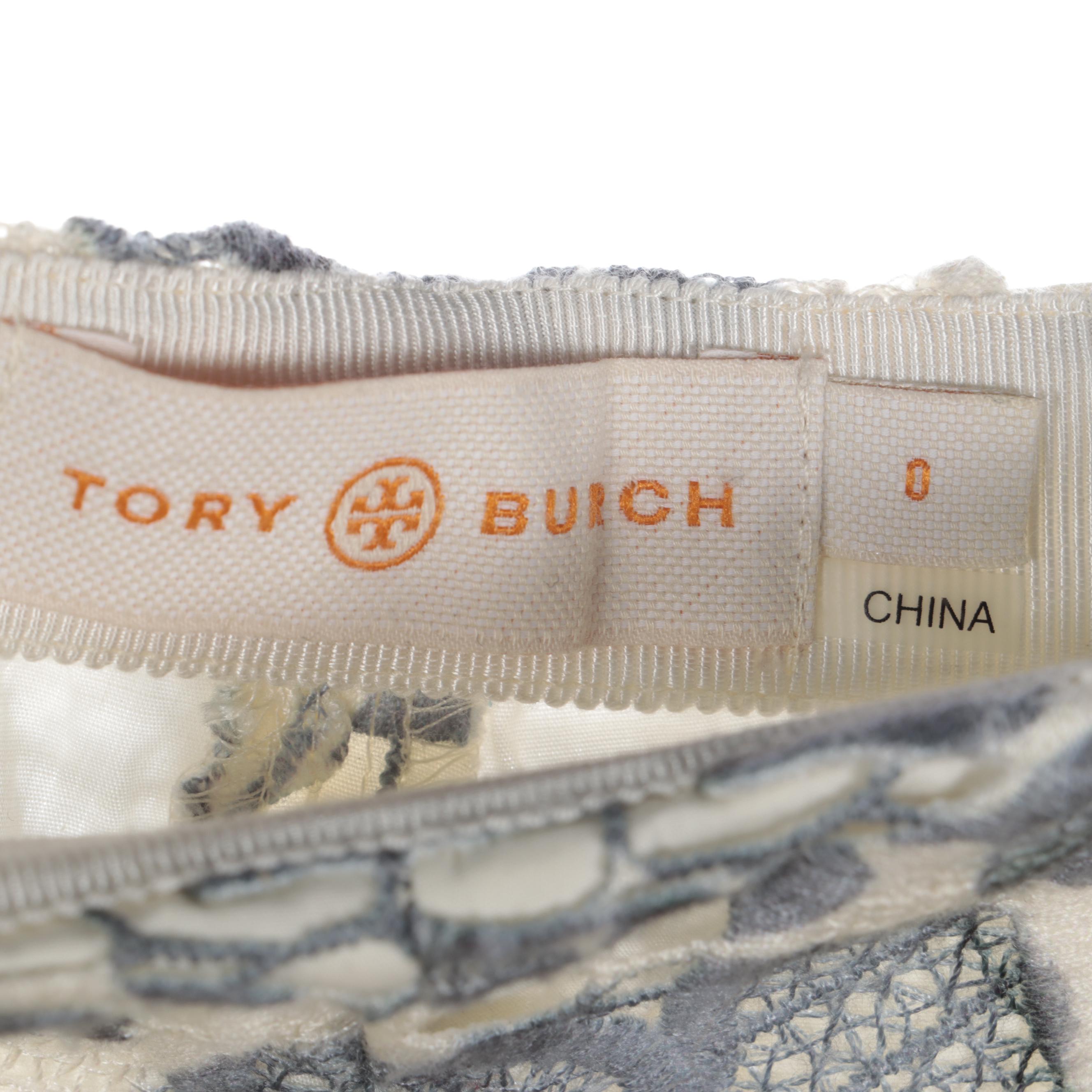 Tory Burch Lace Shorts and Beachgold Stripe Romper