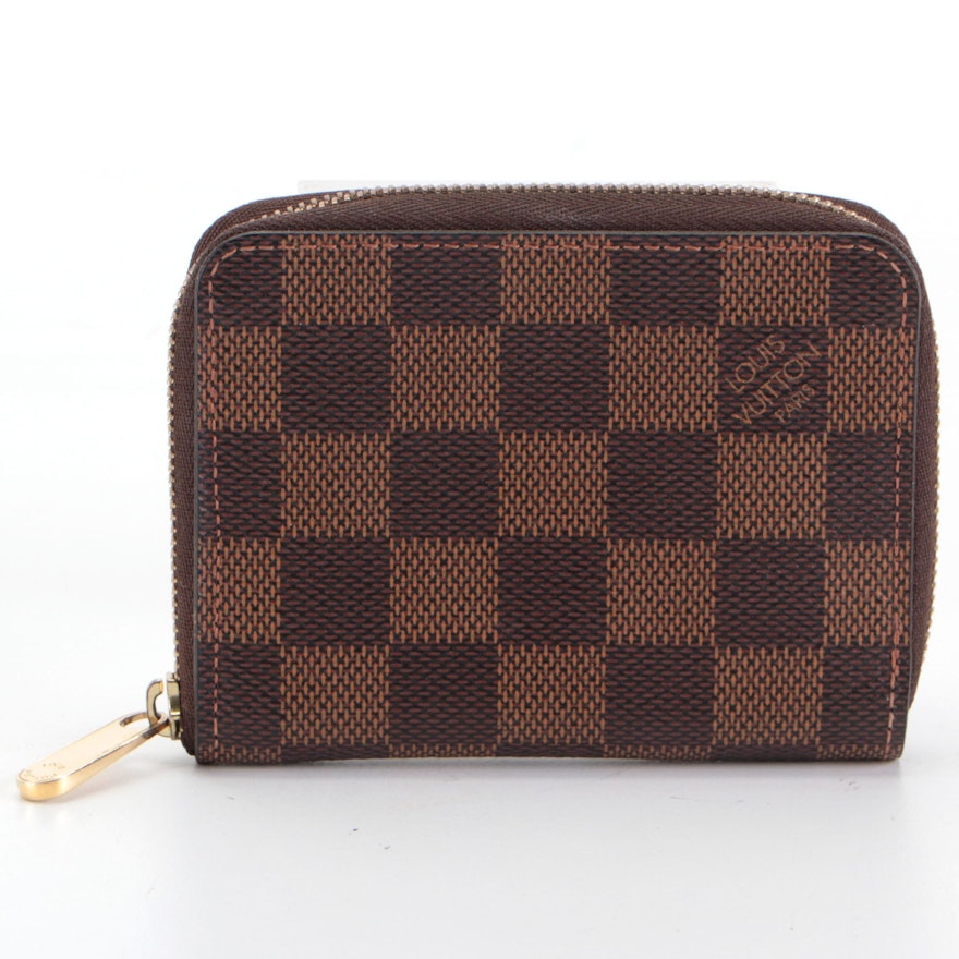 Louis Vuitton Zippy Coin Purse in Damier Ebene Canvas