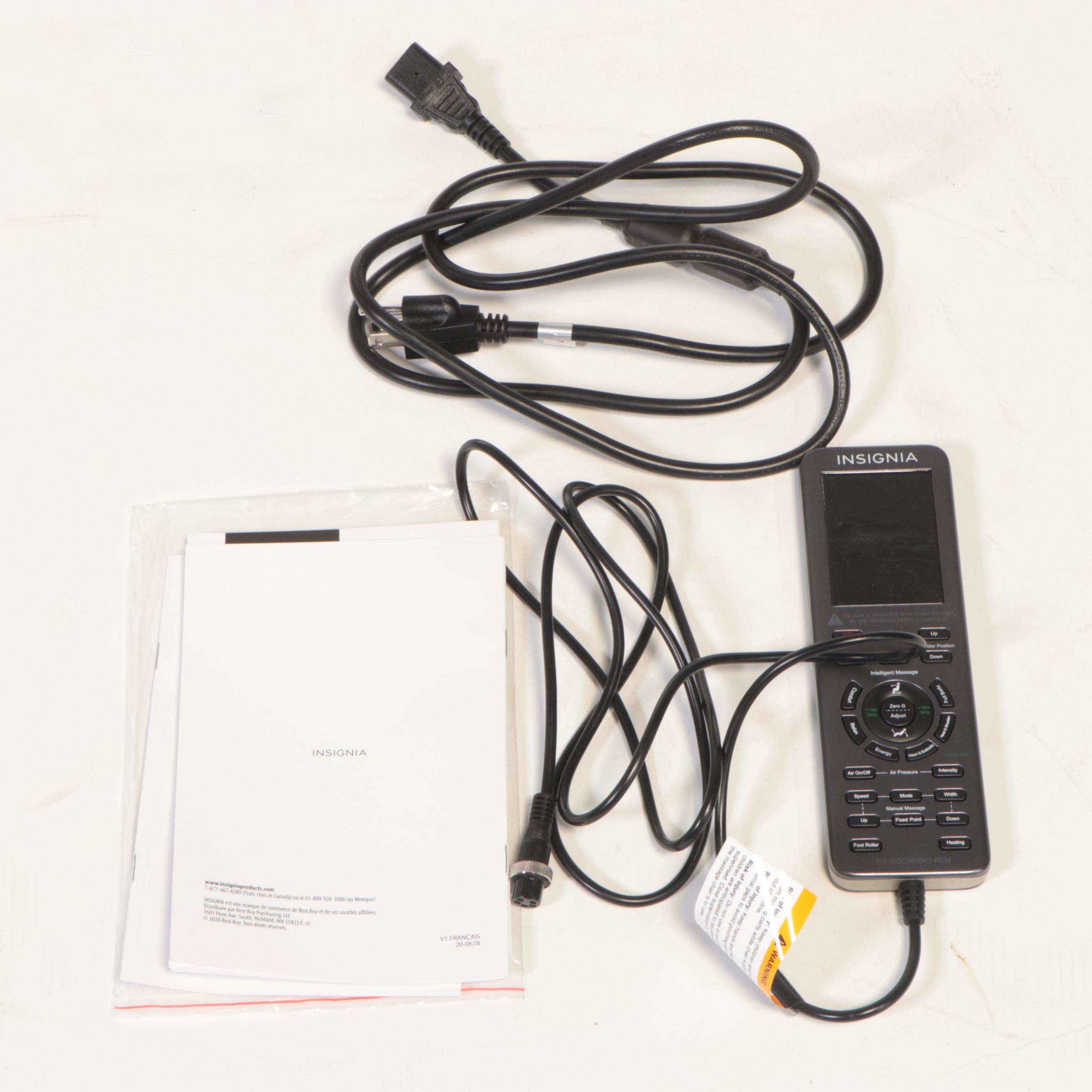 Insignia 2D Zero Gravity Full Body Massage Chair in Black