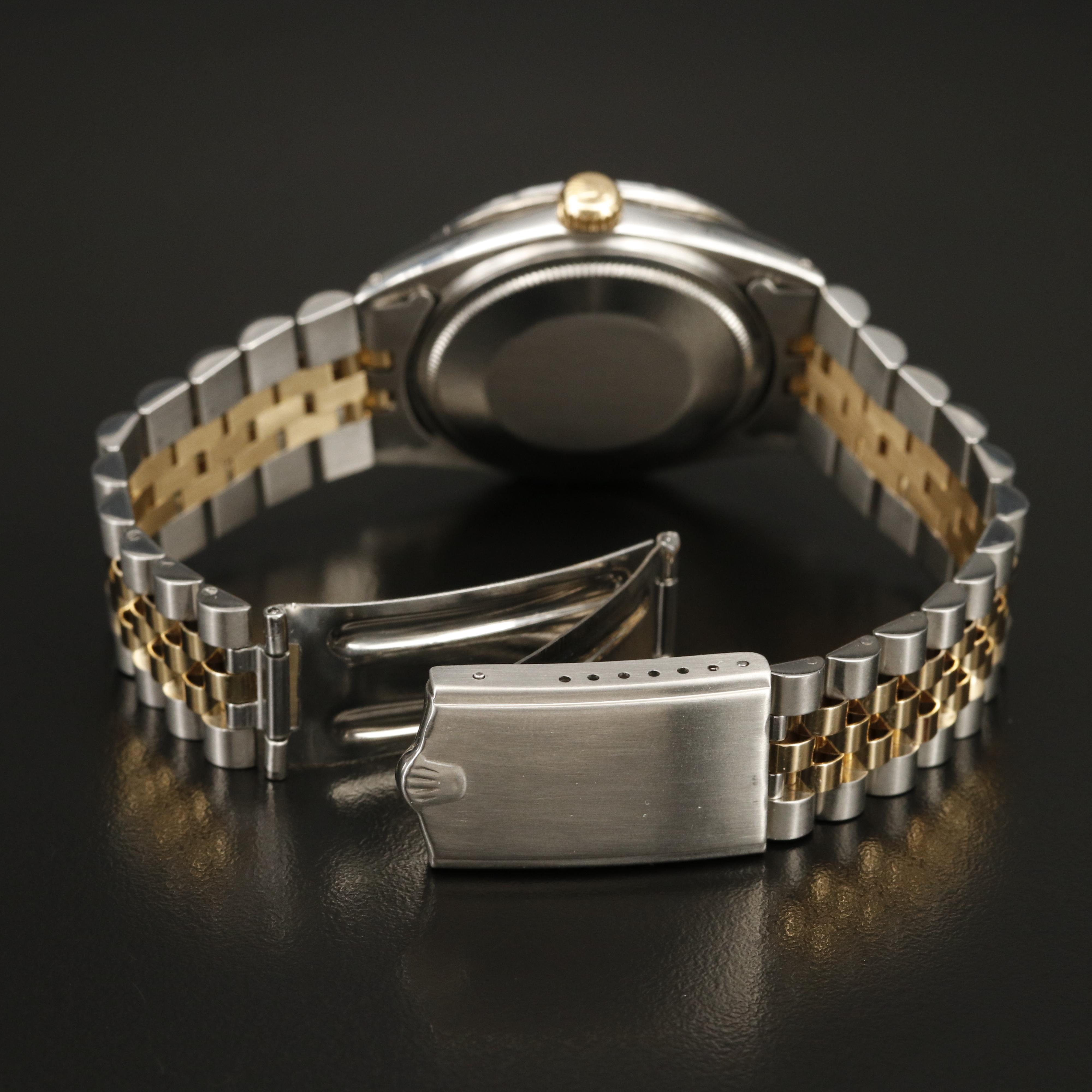 1972 Rolex Datejust Pie Pan Dial with 2.56 CTW Diamond Bezel Model 1601