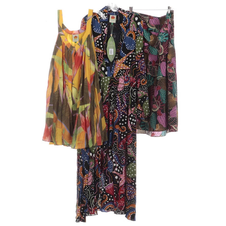 Farm Rio Abstract and Floral Patterned Dresses and Skirt