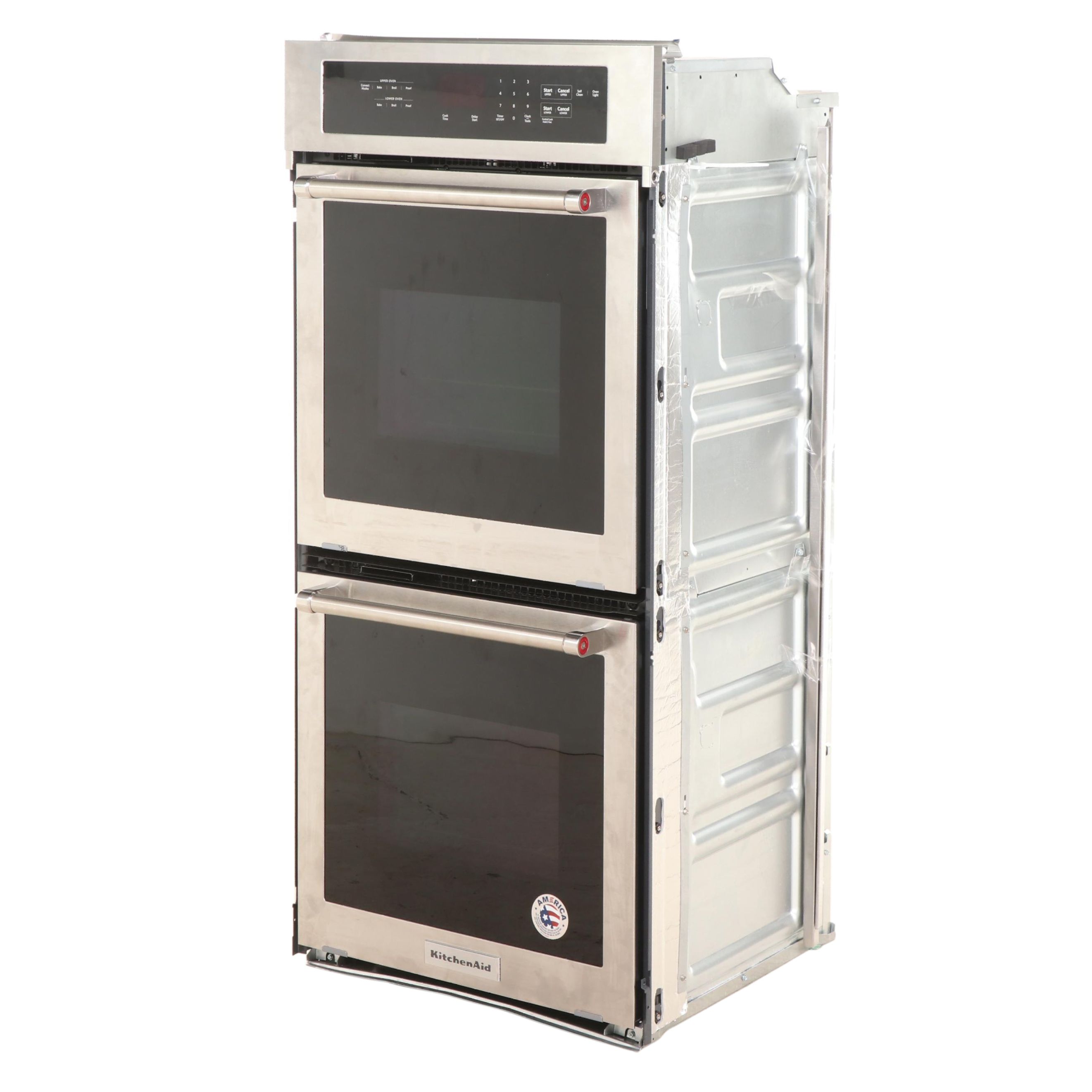 KitchenAid 24" Stainless Steel Built-In Double Electric Convection Wall Oven