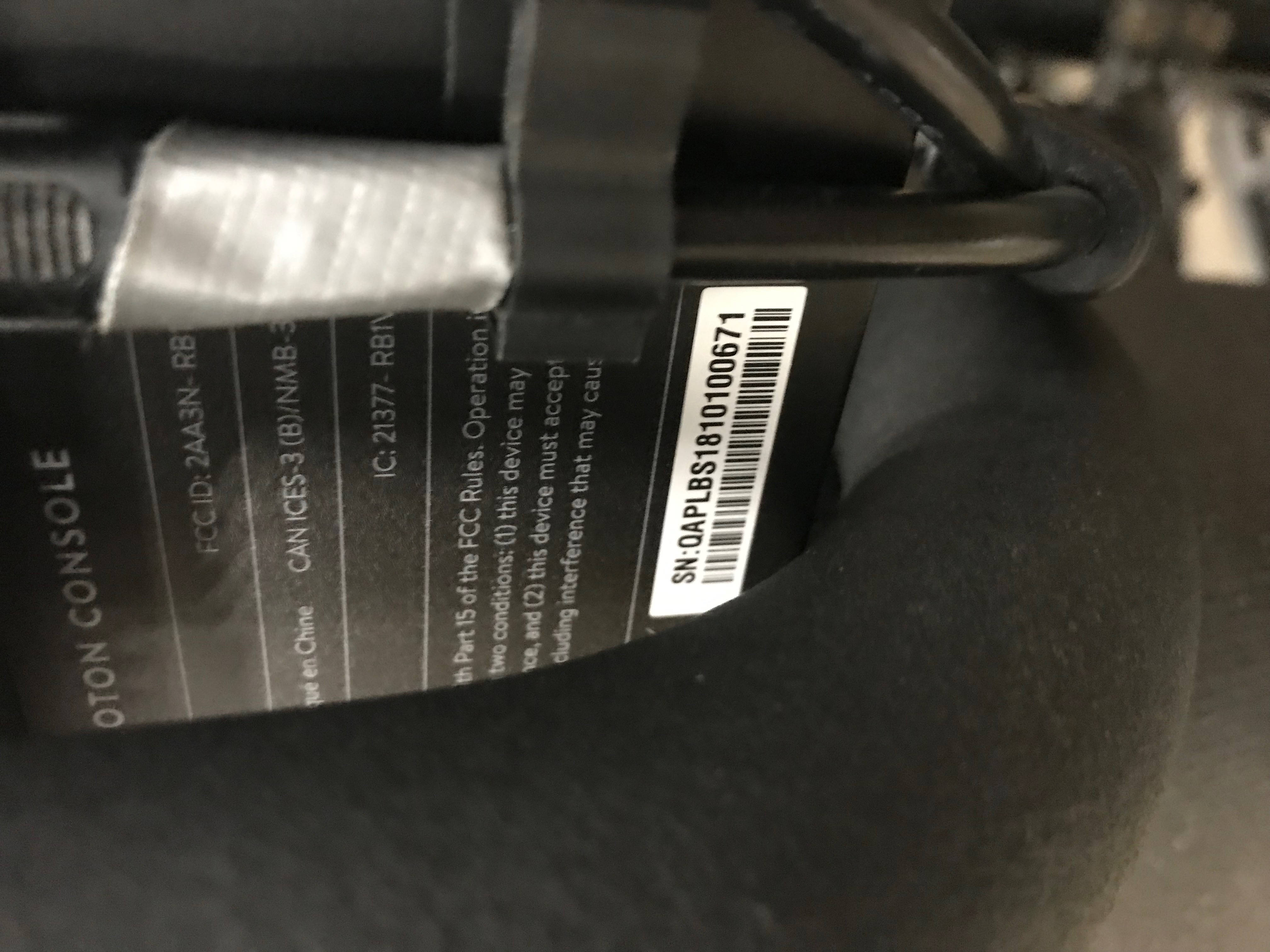 Peloton PLTN-RB1VQ Stationary Exercise Bike