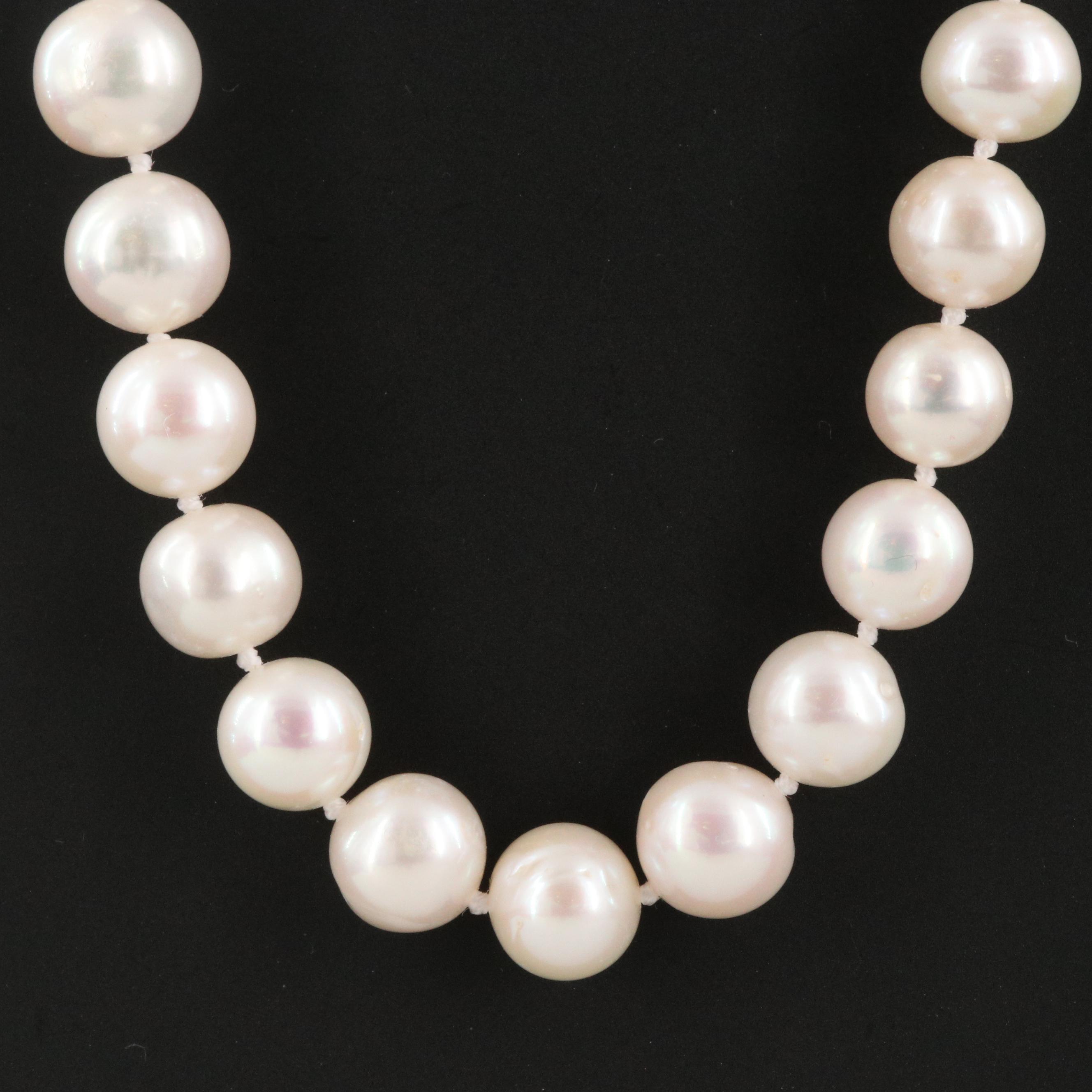 Oval Pearl Rope Necklace