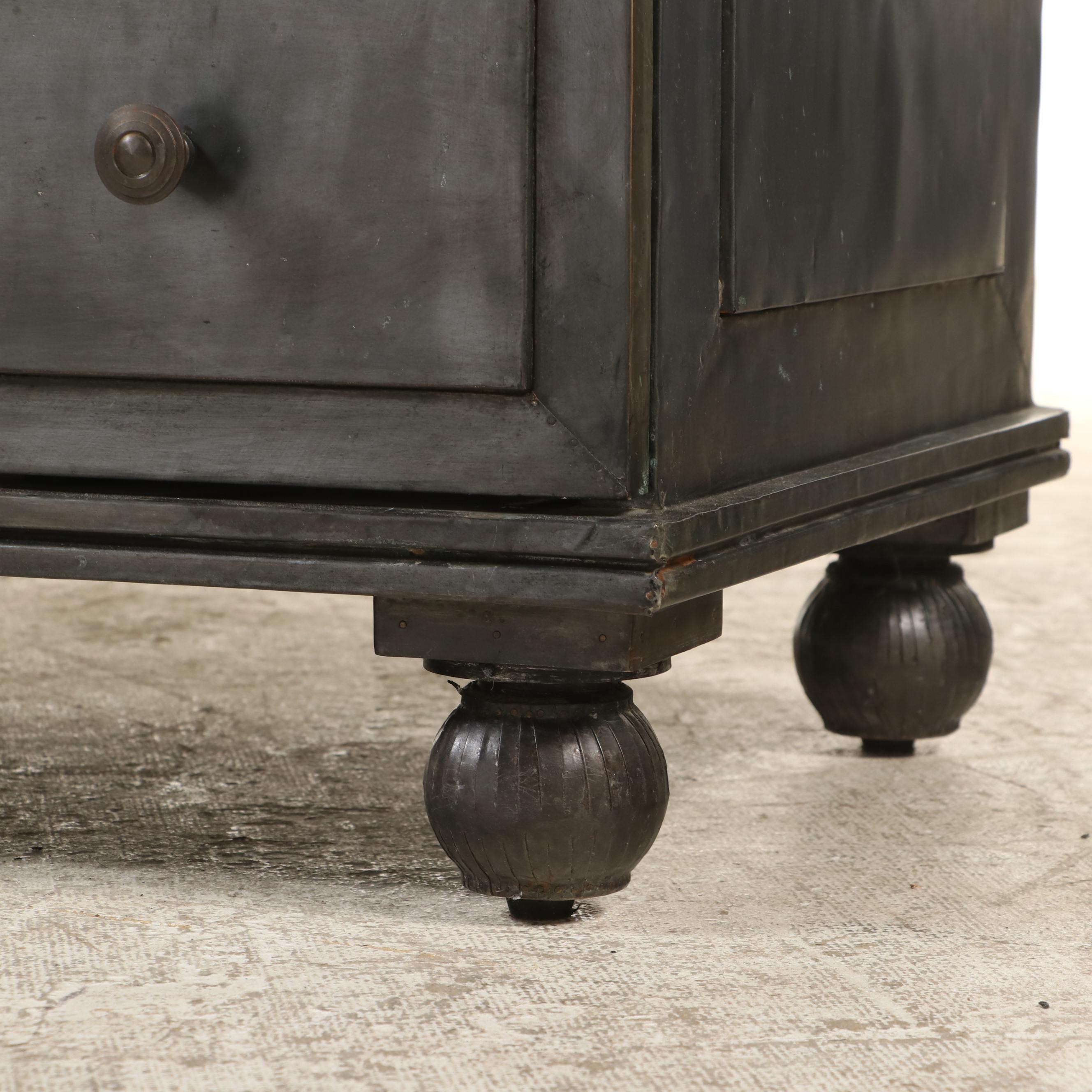 Restoration Hardware "Annecy" Metal-Wrapped Seven-Drawer Dresser